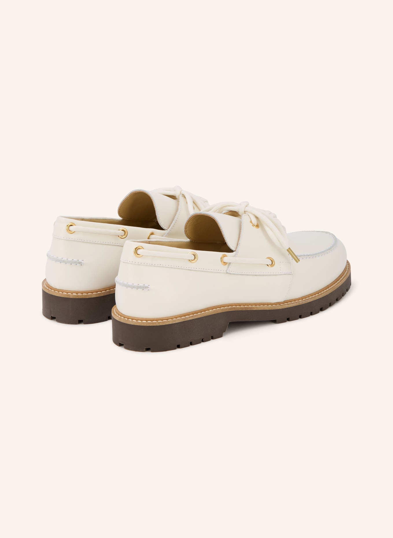 CLAUDIE PIERLOT Bootsschuhe: ECRU / GOLD