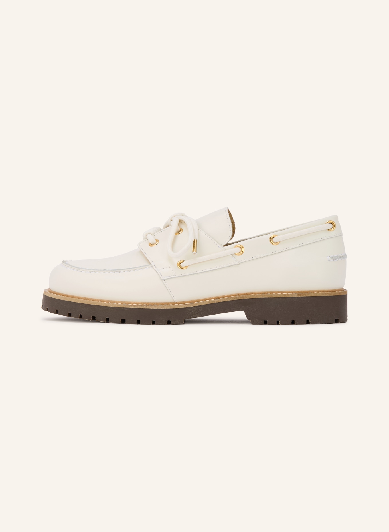 CLAUDIE PIERLOT Bootsschuhe: ECRU / GOLD