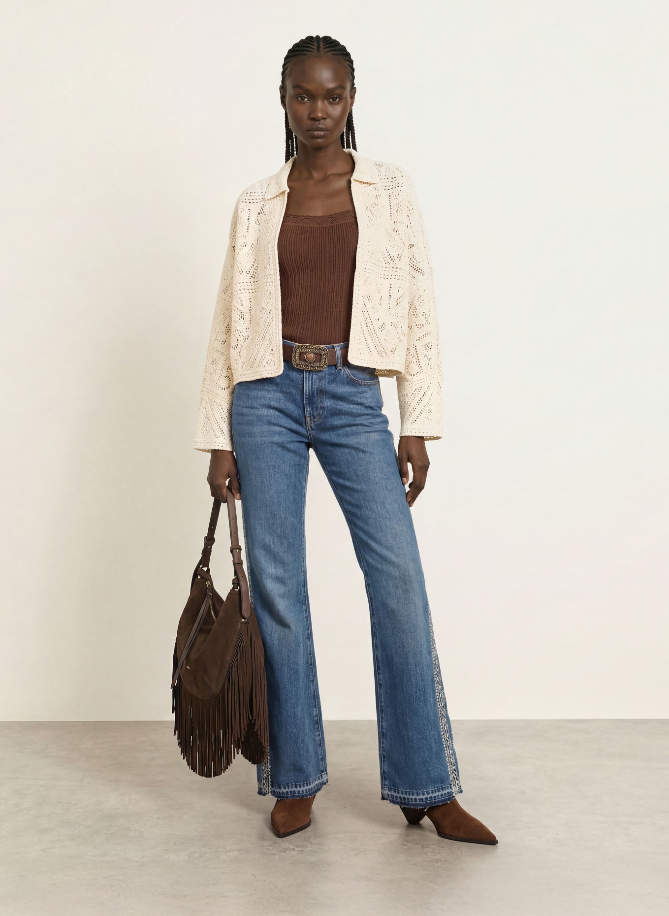 ba&sh Strickjacke FANY: ECRU