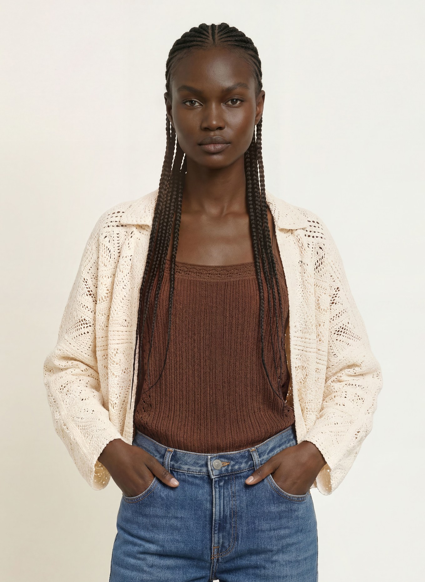 ba&sh Strickjacke FANY: ECRU