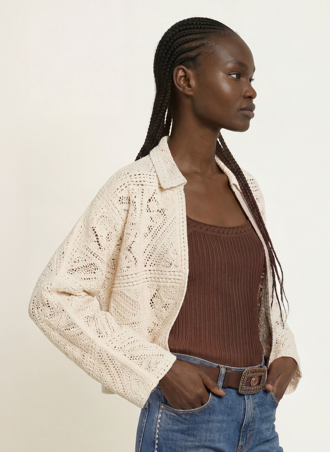 ba&sh Strickjacke FANY: ECRU