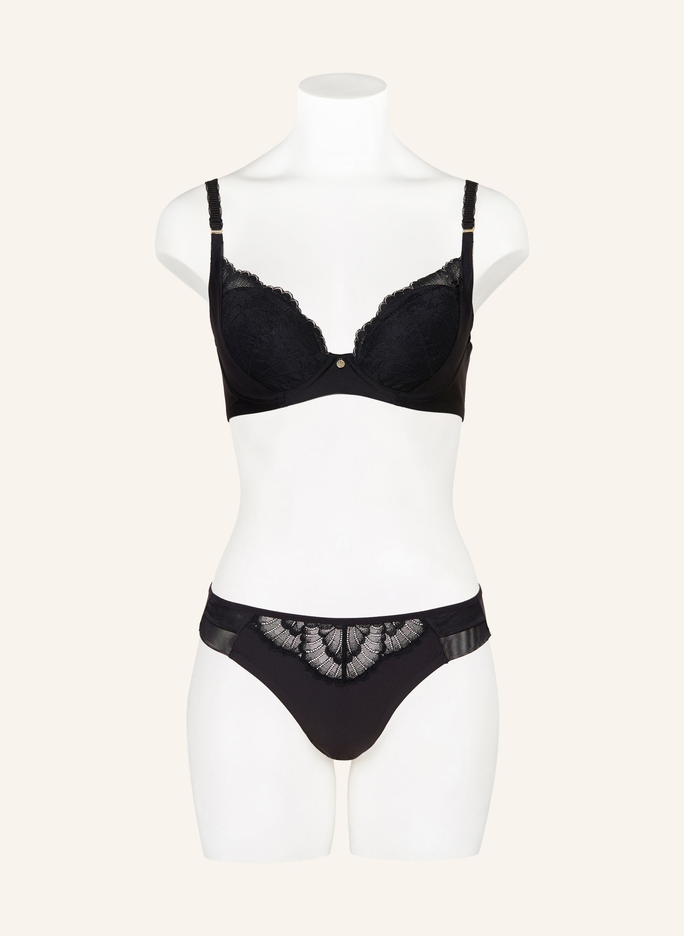 Triumph Slip LOVE IN LACE: ZWART