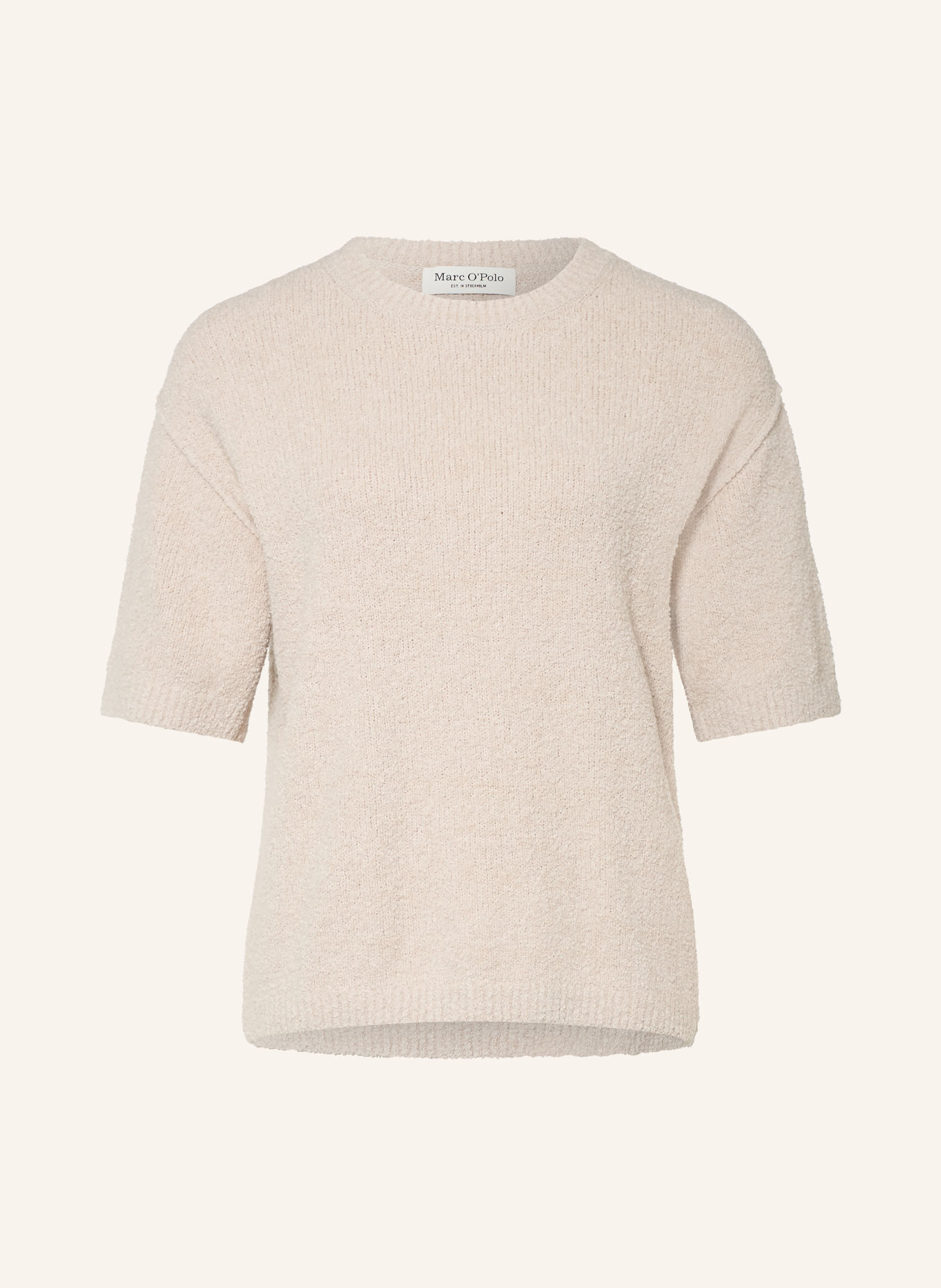 Marc O'Polo Strikbluse: BEIGE