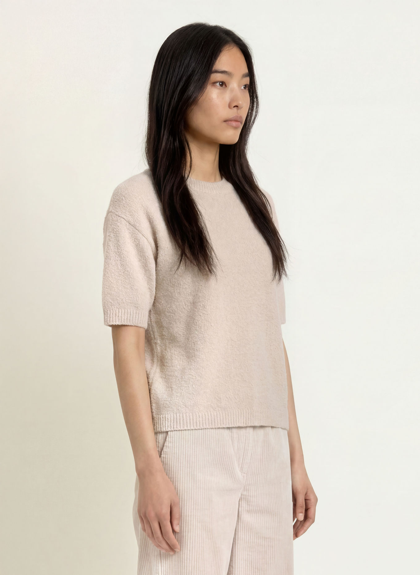 Marc O'Polo Strikbluse: BEIGE