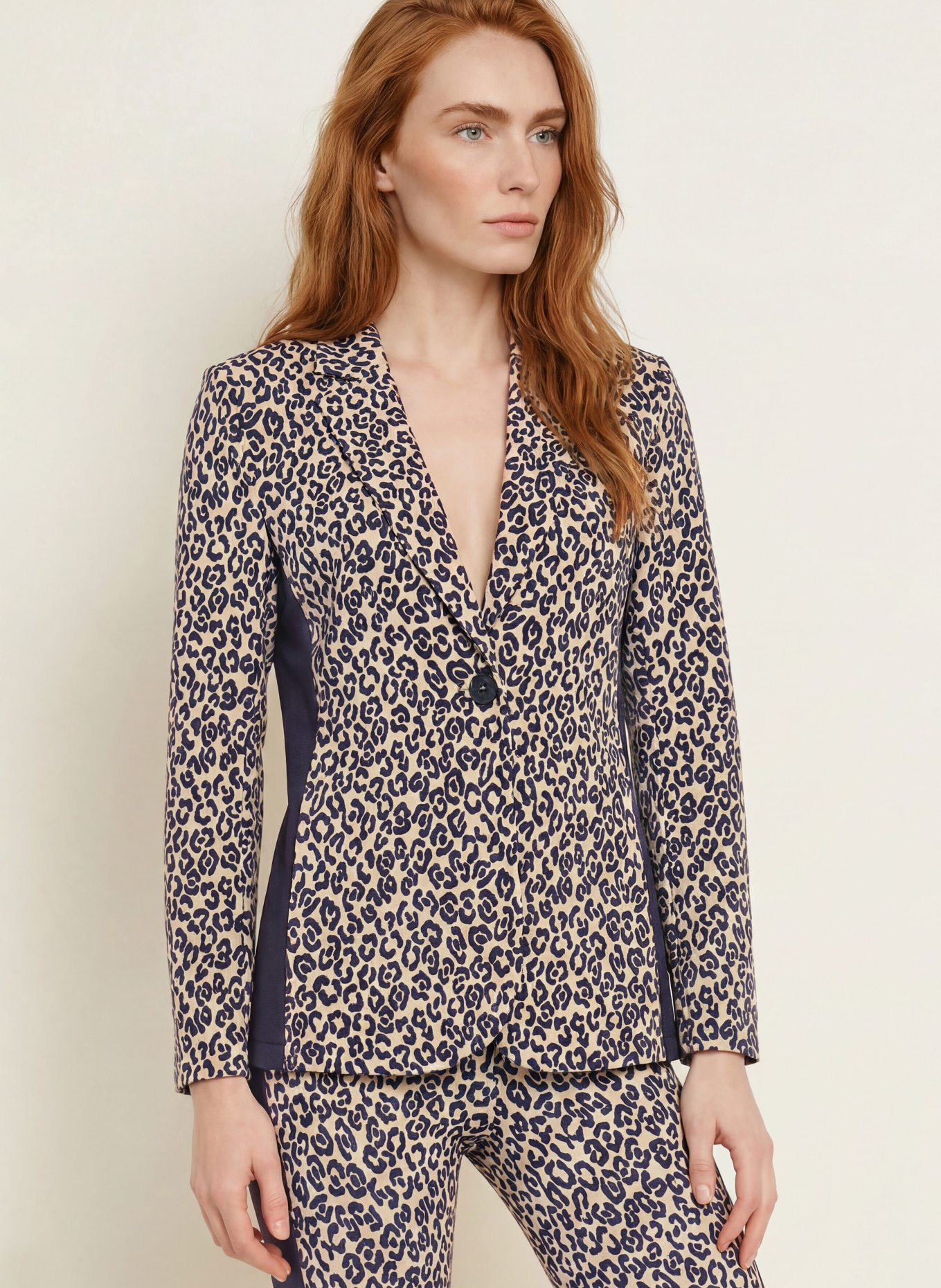 SPORTALM Blazer im Materialmix: BEIGE / SCHWARZ