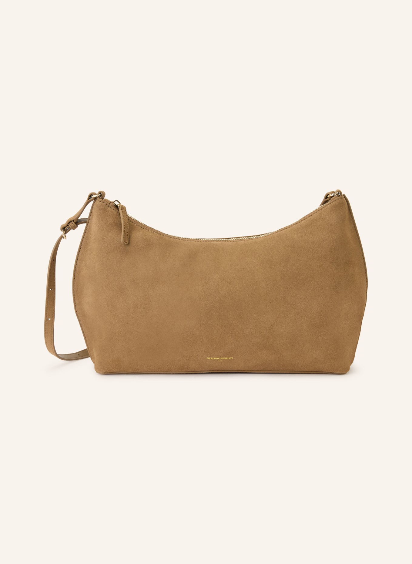 CLAUDIE PIERLOT Schultertasche: BRAUN / GOLD