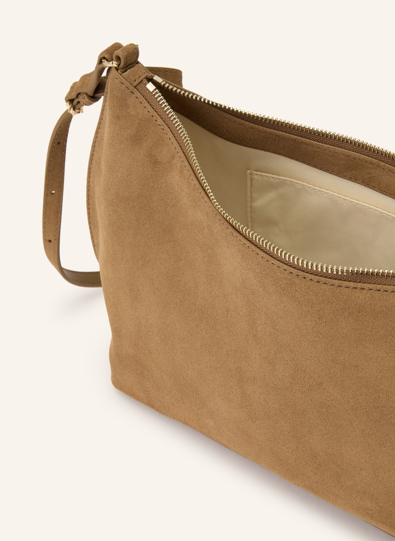 CLAUDIE PIERLOT Schultertasche: BRAUN / GOLD