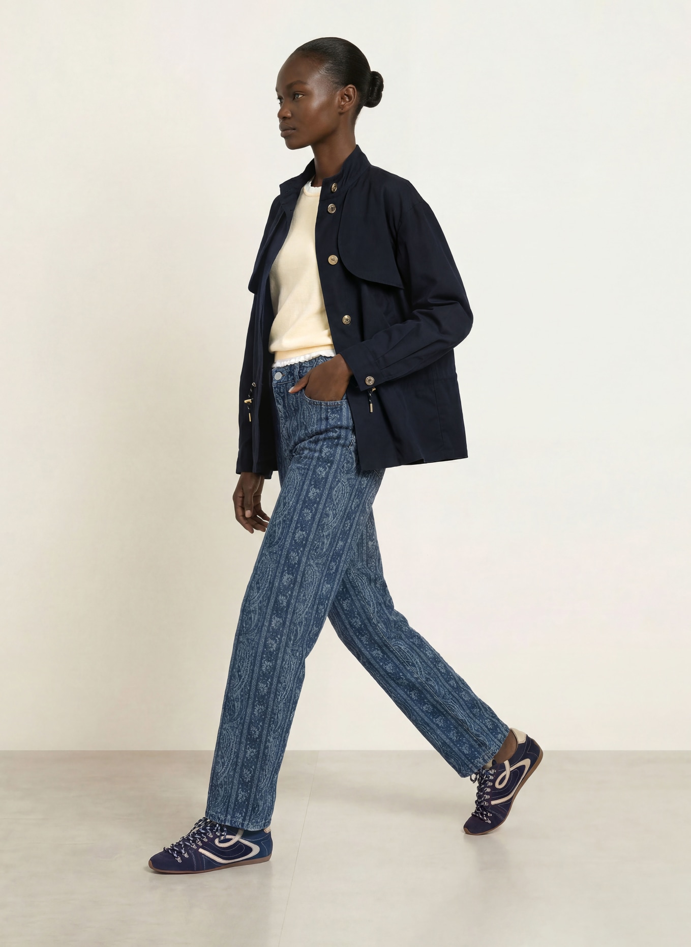 CLAUDIE PIERLOT Trench-Jacke: DUNKELBLAU