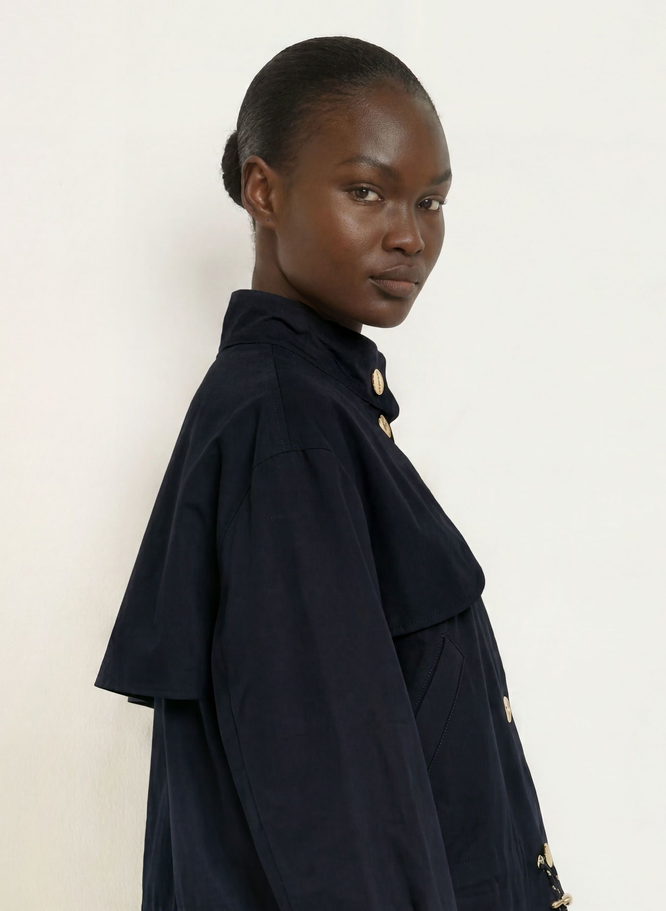 CLAUDIE PIERLOT Trench-Jacke: DUNKELBLAU