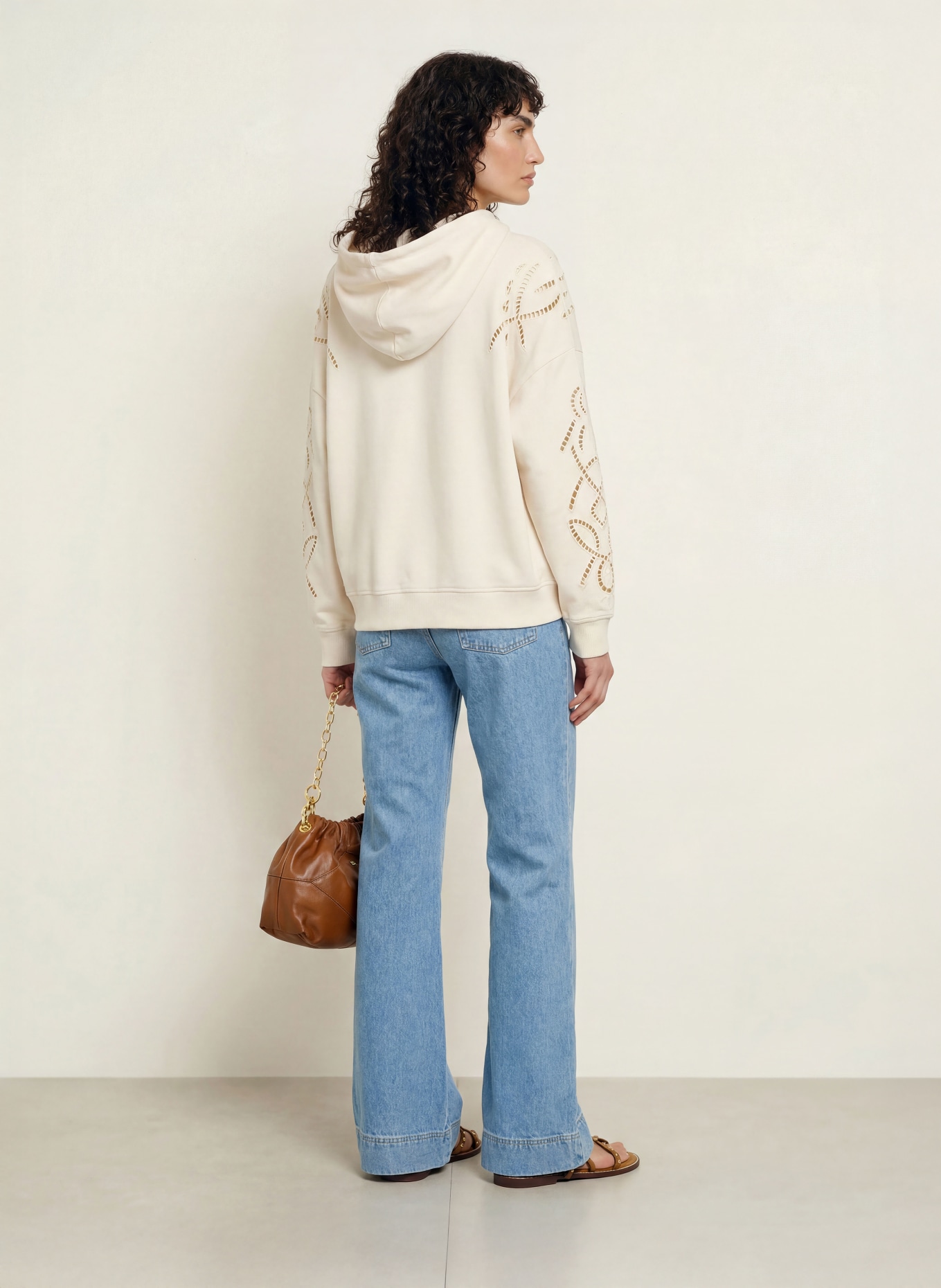 ba&sh Hoodie BENI: ECRU