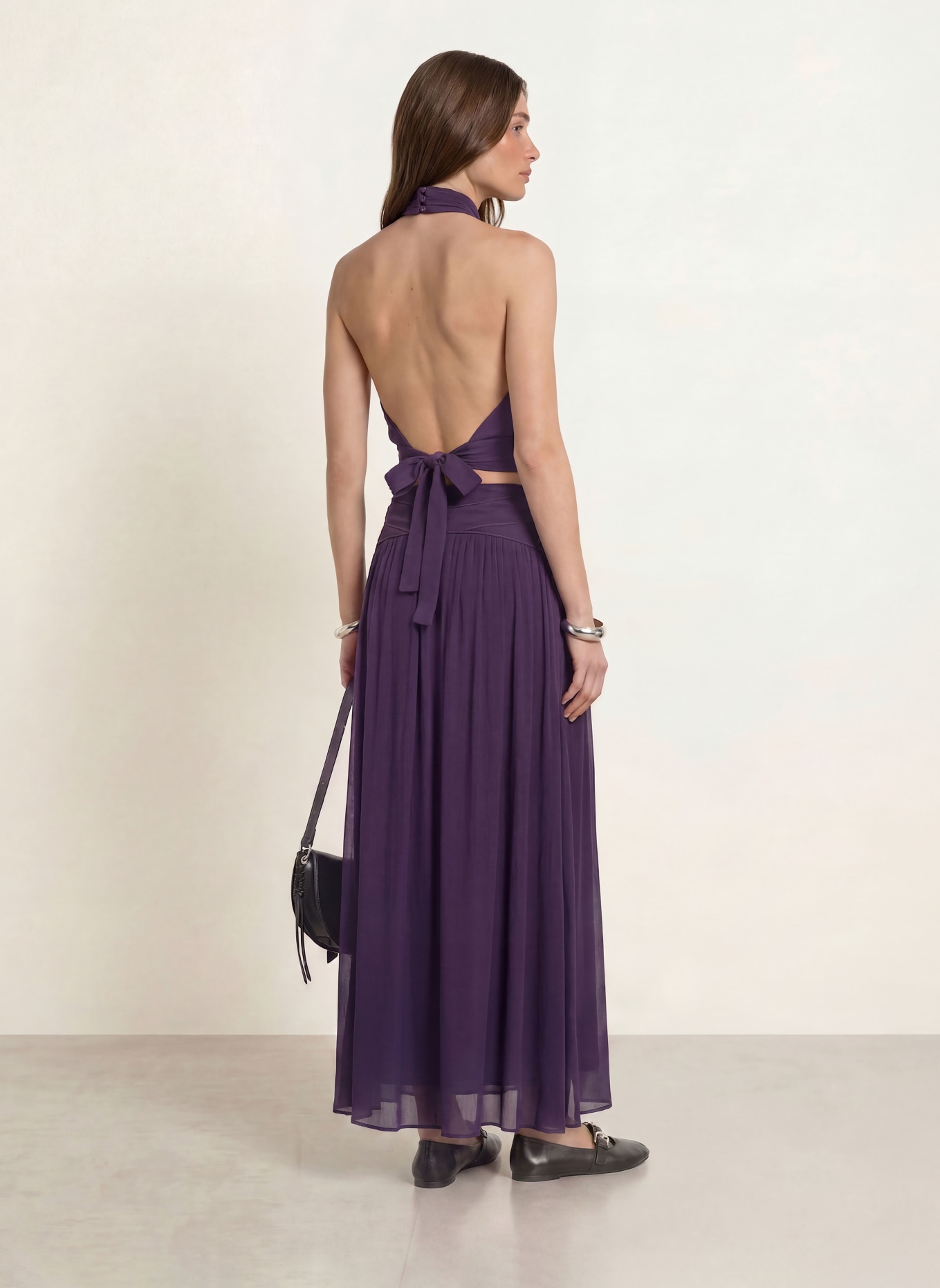 ba&sh Cropped-Top OIA: DUNKELLILA