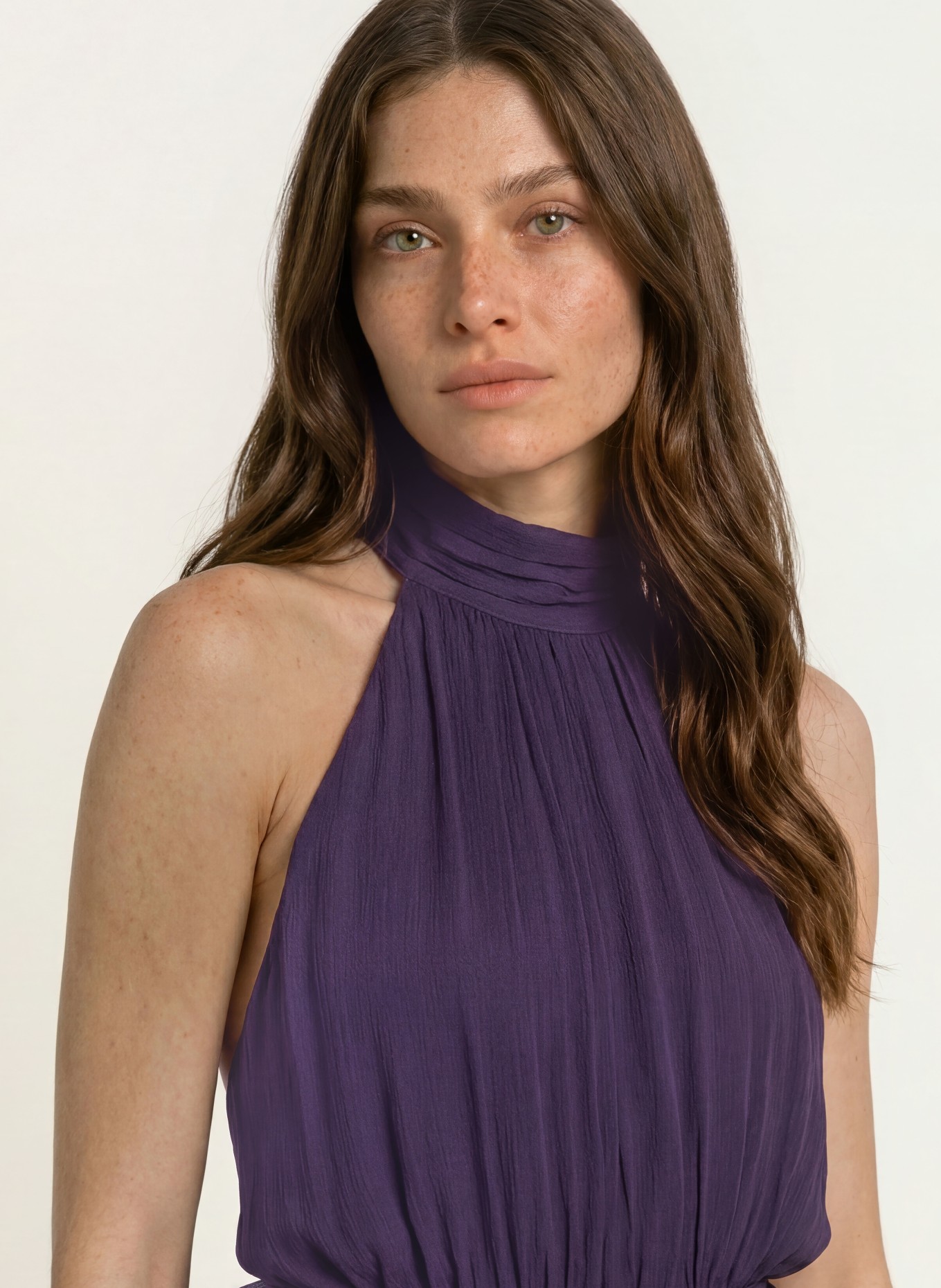 ba&sh Cropped-Top OIA: DUNKELLILA
