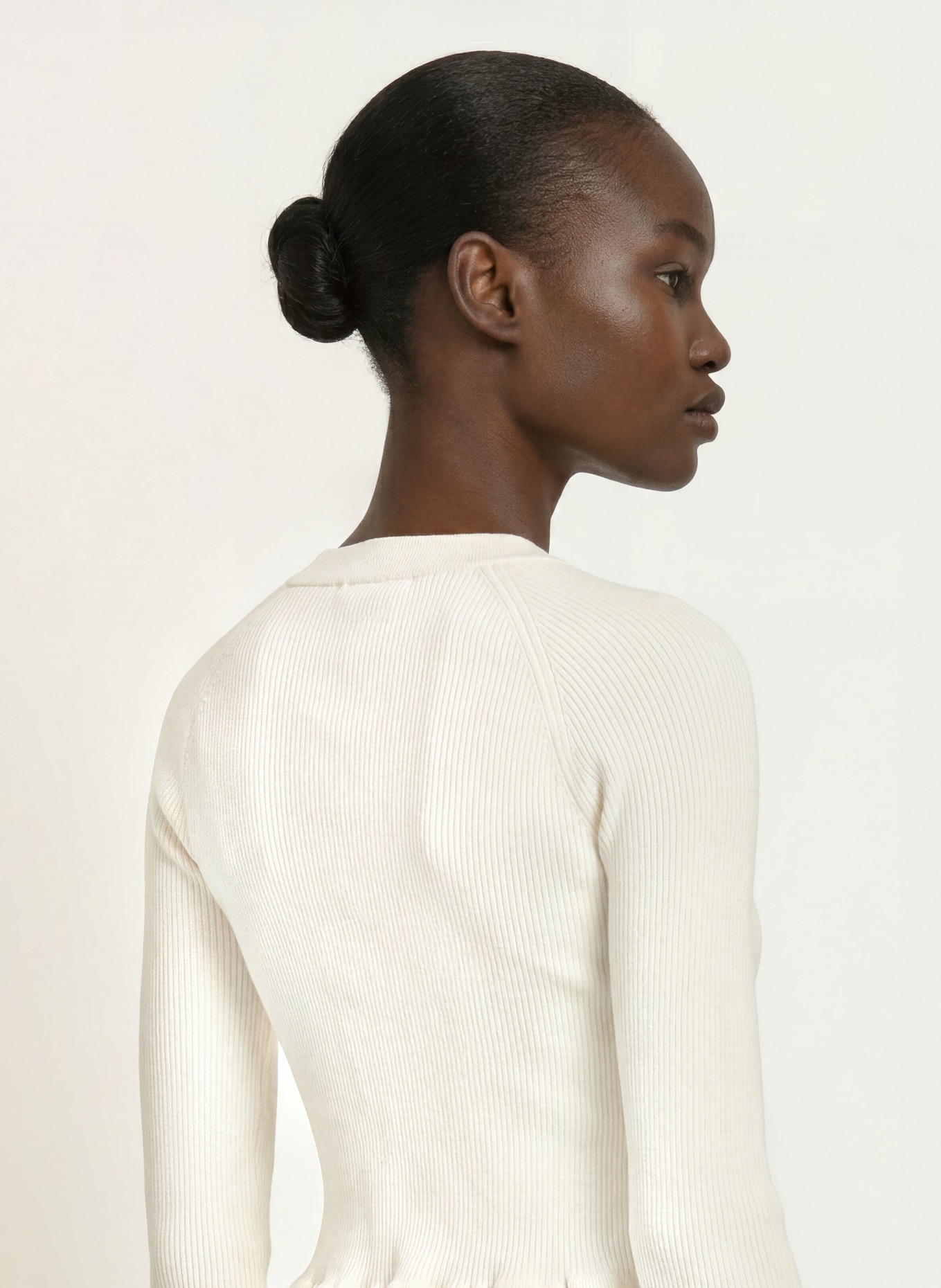 ALLSAINTS Trui JAS met ruches: ECRU