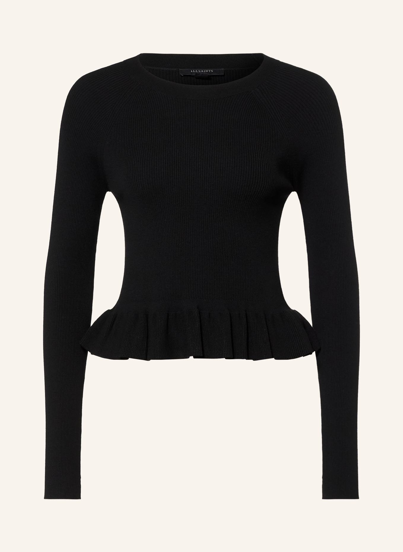 ALLSAINTS Trui JAS met ruches: ZWART