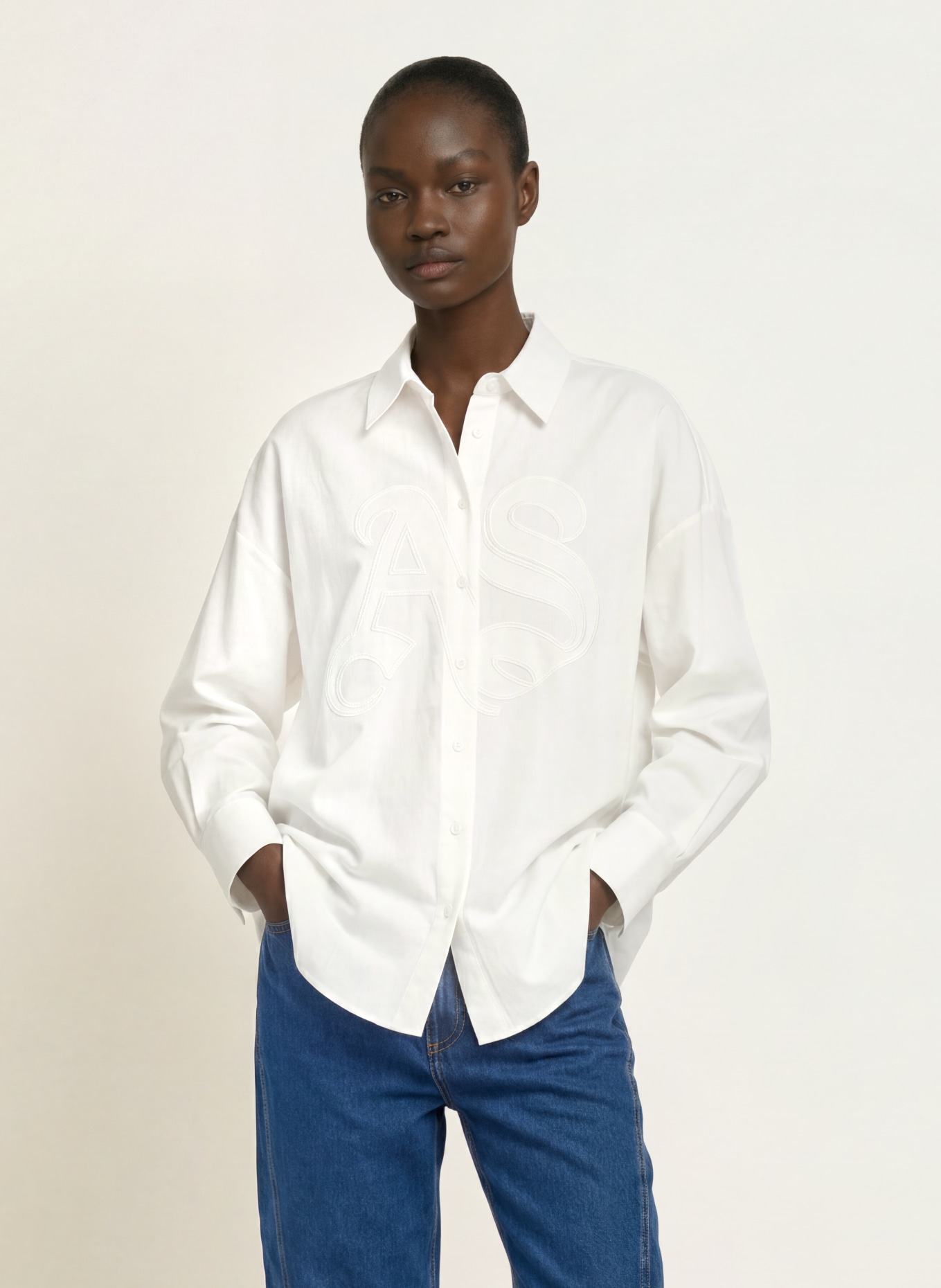 ALLSAINTS Hemdbluse SPARROW mit Leinen: WEISS