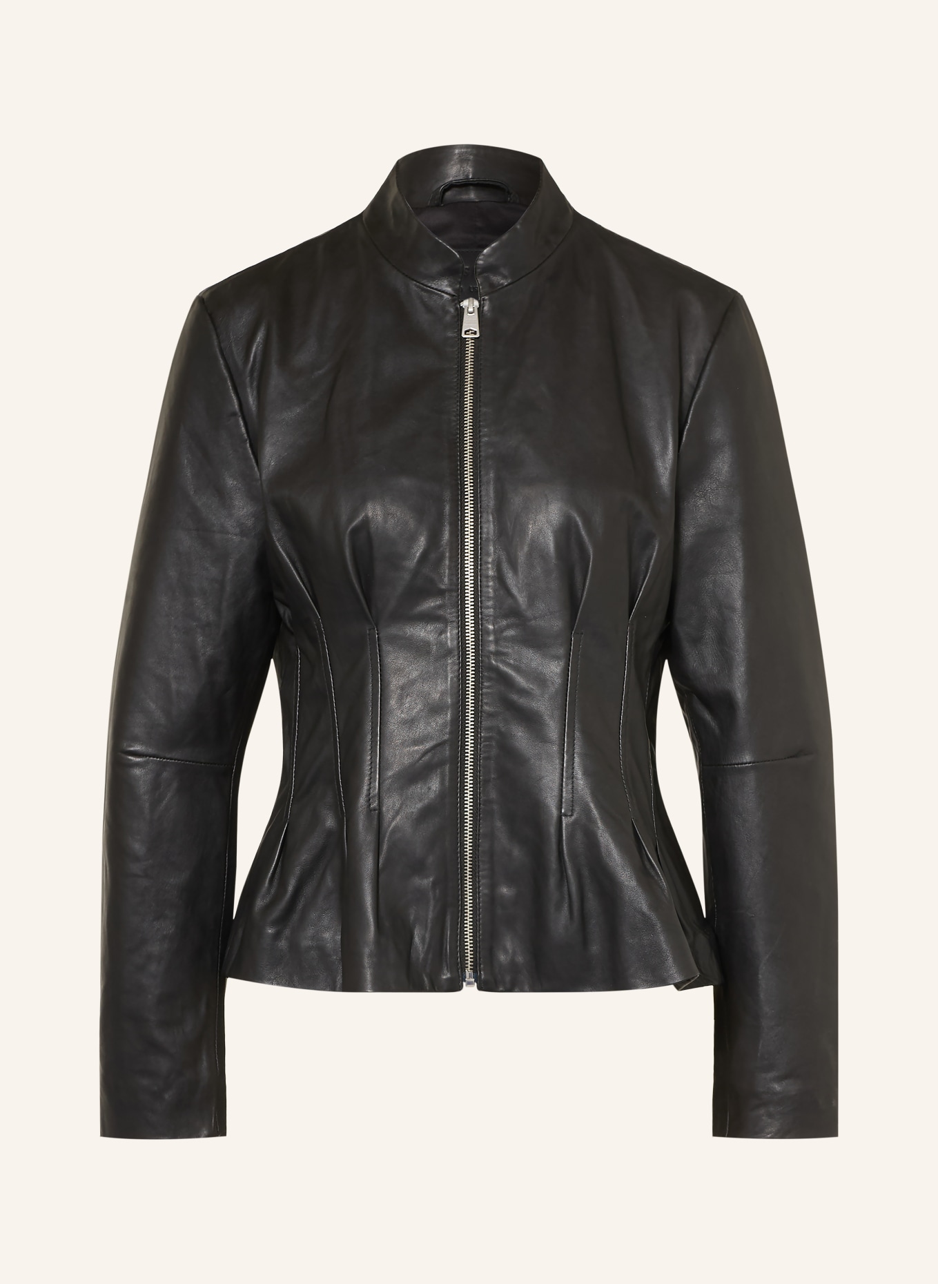 ALLSAINTS Veste en cuir CLO: NOIR