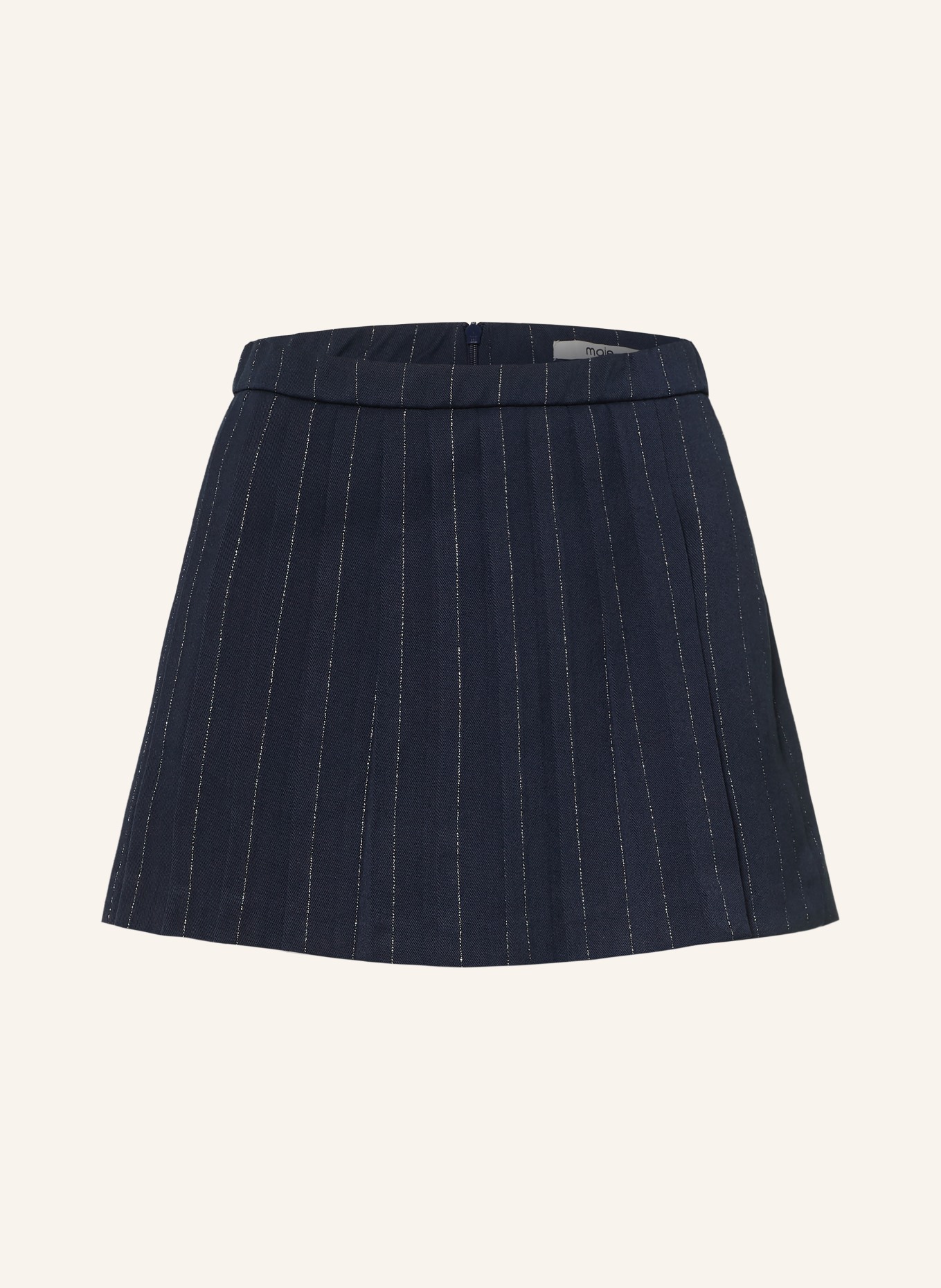 maje Skort mit Glitzergarn: DUNKELBLAU