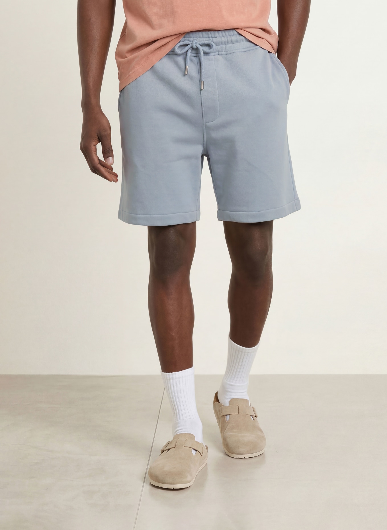 ALLSAINTS Sweatshorts ASHER: BLAUWGRIJS
