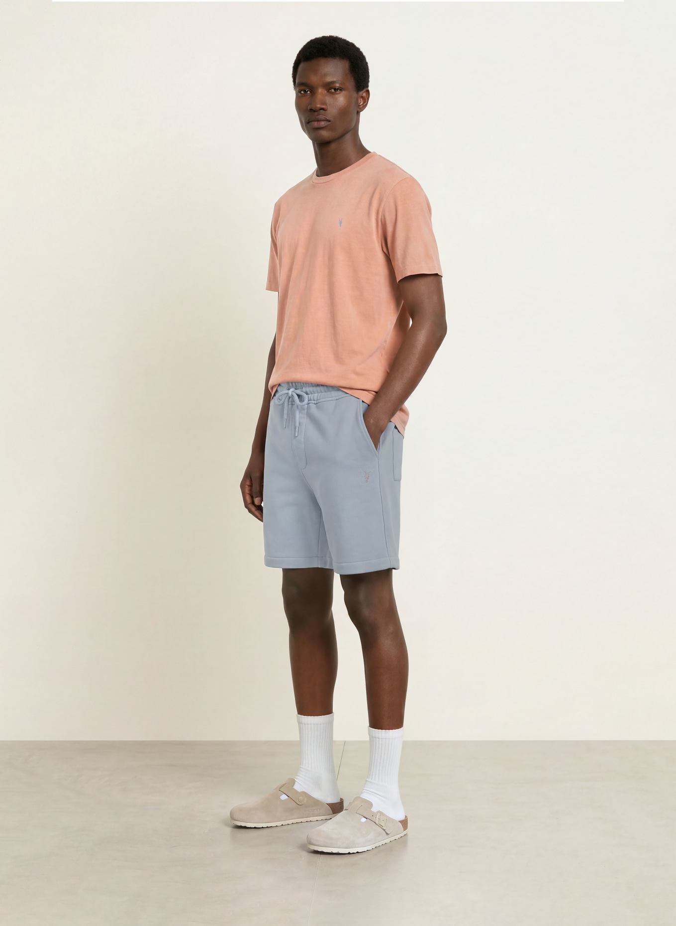 ALLSAINTS Sweatshorts ASHER: BLAUWGRIJS
