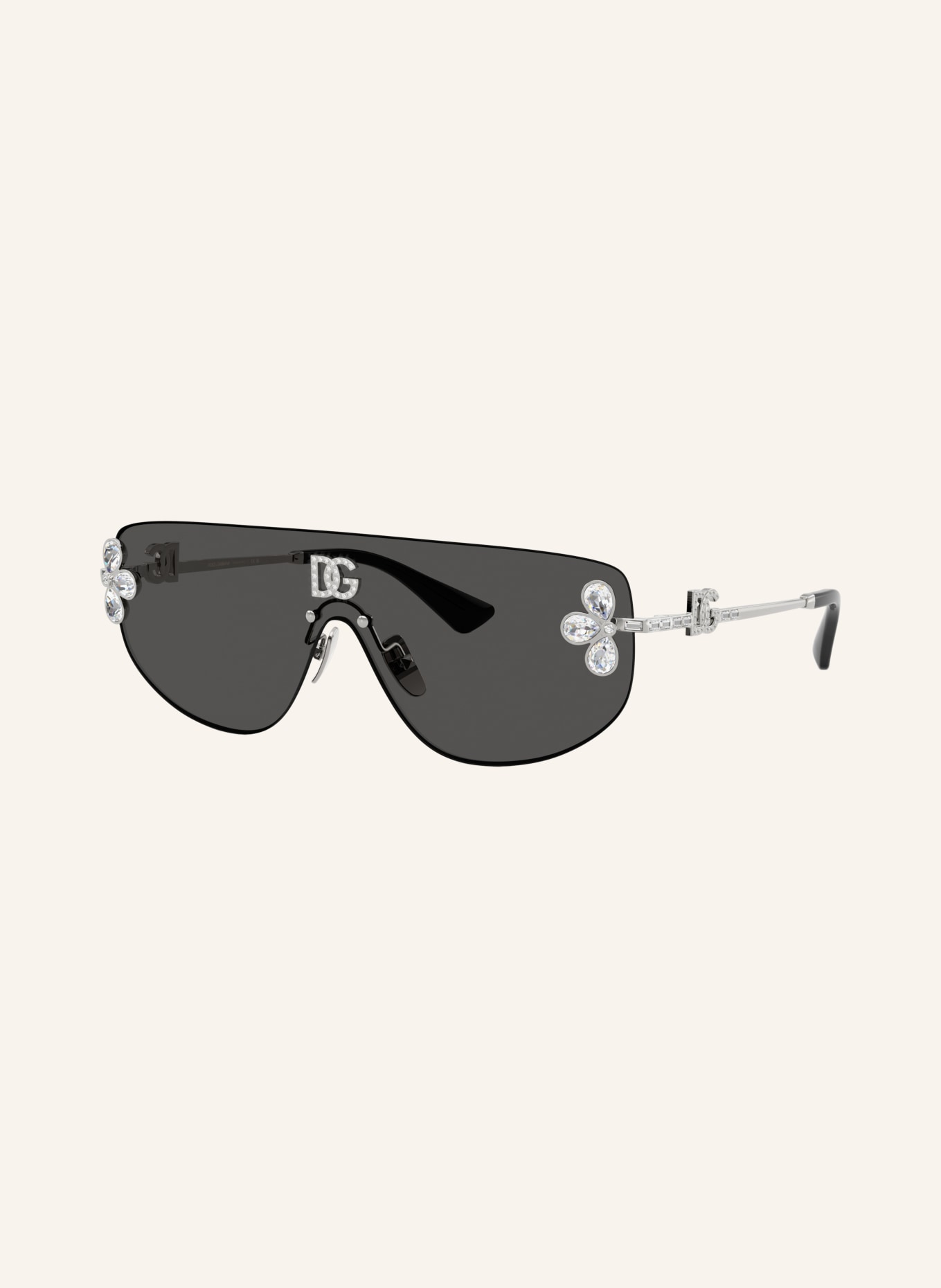 DOLCE & GABBANA Okulary przeciwsłoneczne DG2333B: SREBRNY/ CIEMNOSZARY