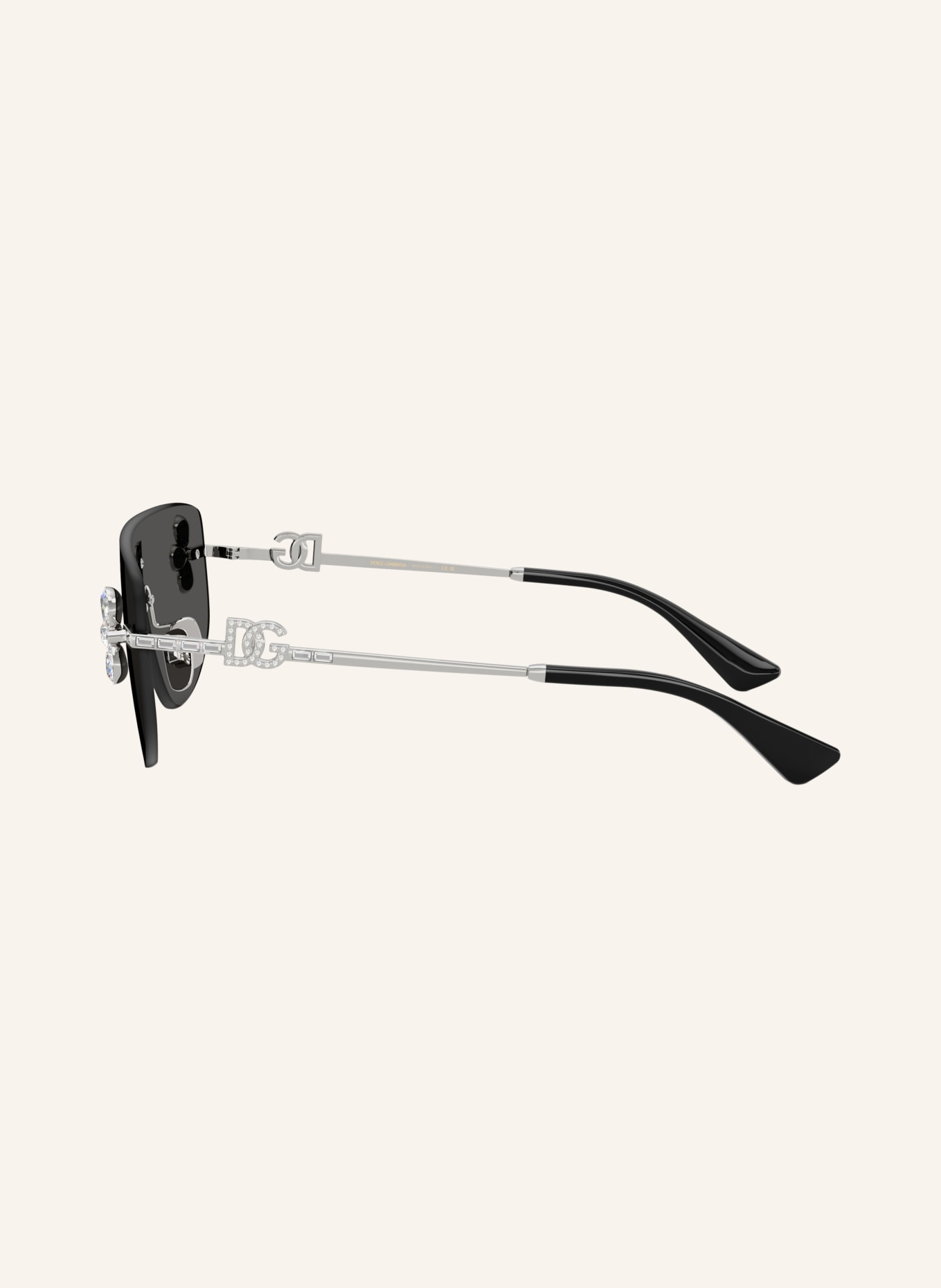DOLCE & GABBANA Okulary przeciwsłoneczne DG2333B: SREBRNY/ CIEMNOSZARY