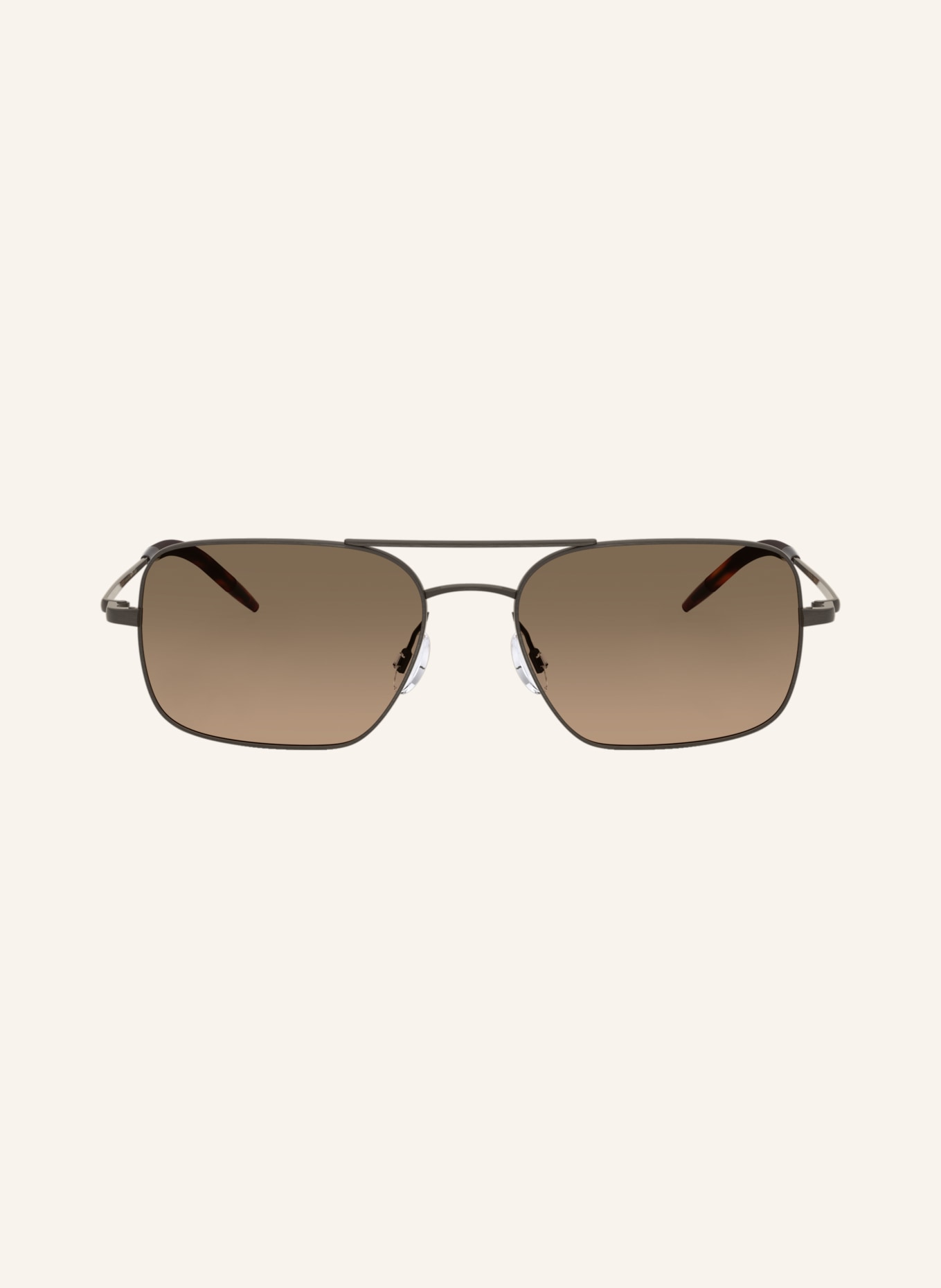 OLIVER PEOPLES Sonnenbrille OV1373S: SILBER/ BRAUN POLARISIERT