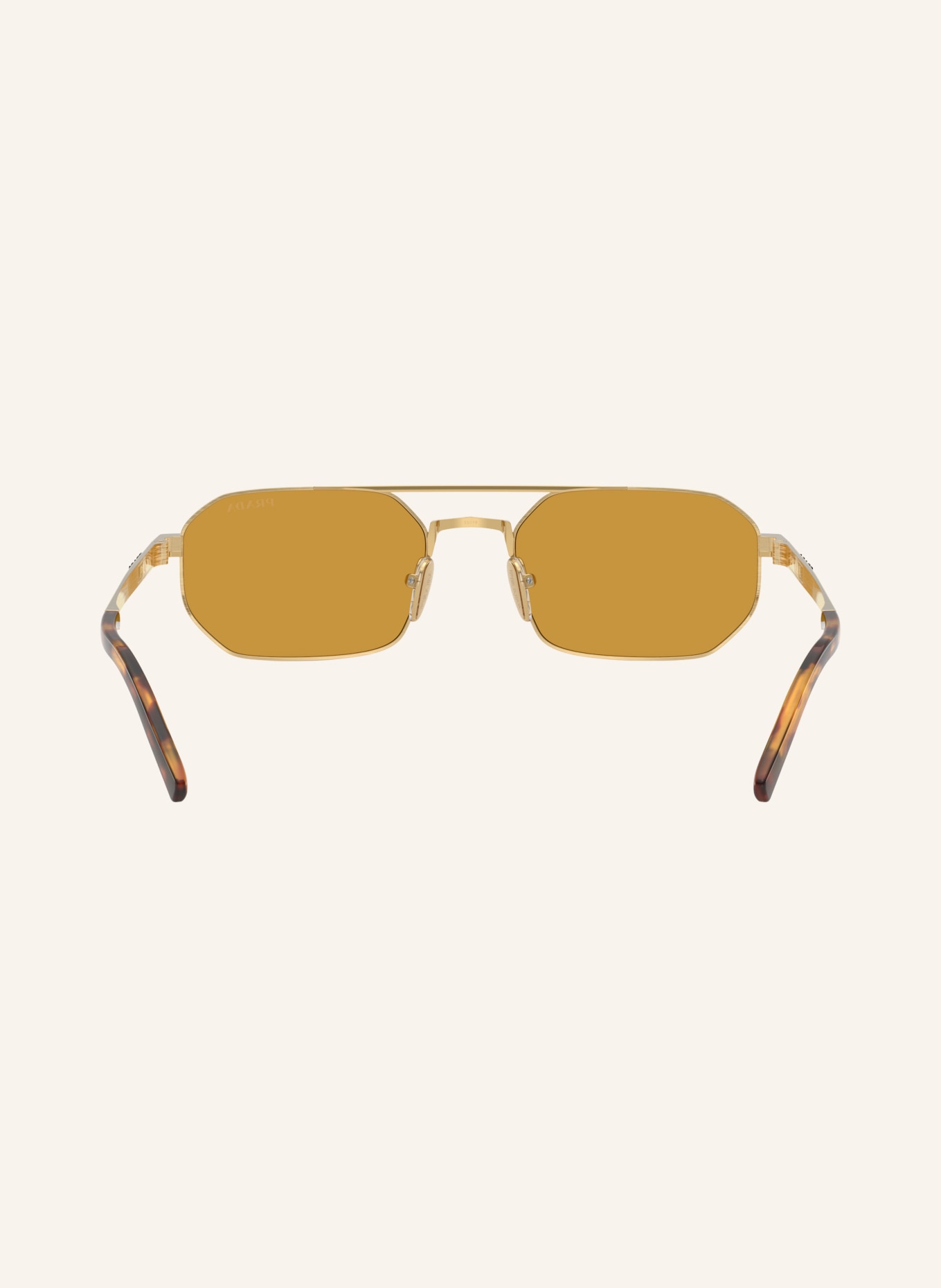 PRADA Solglasögon PR D53S: SATIN GULD/ MÖRK HONUNG