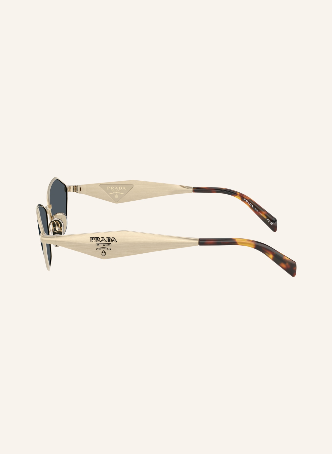 PRADA Sonnenbrille PR D50S: GOLD/ DUNKELGRAU