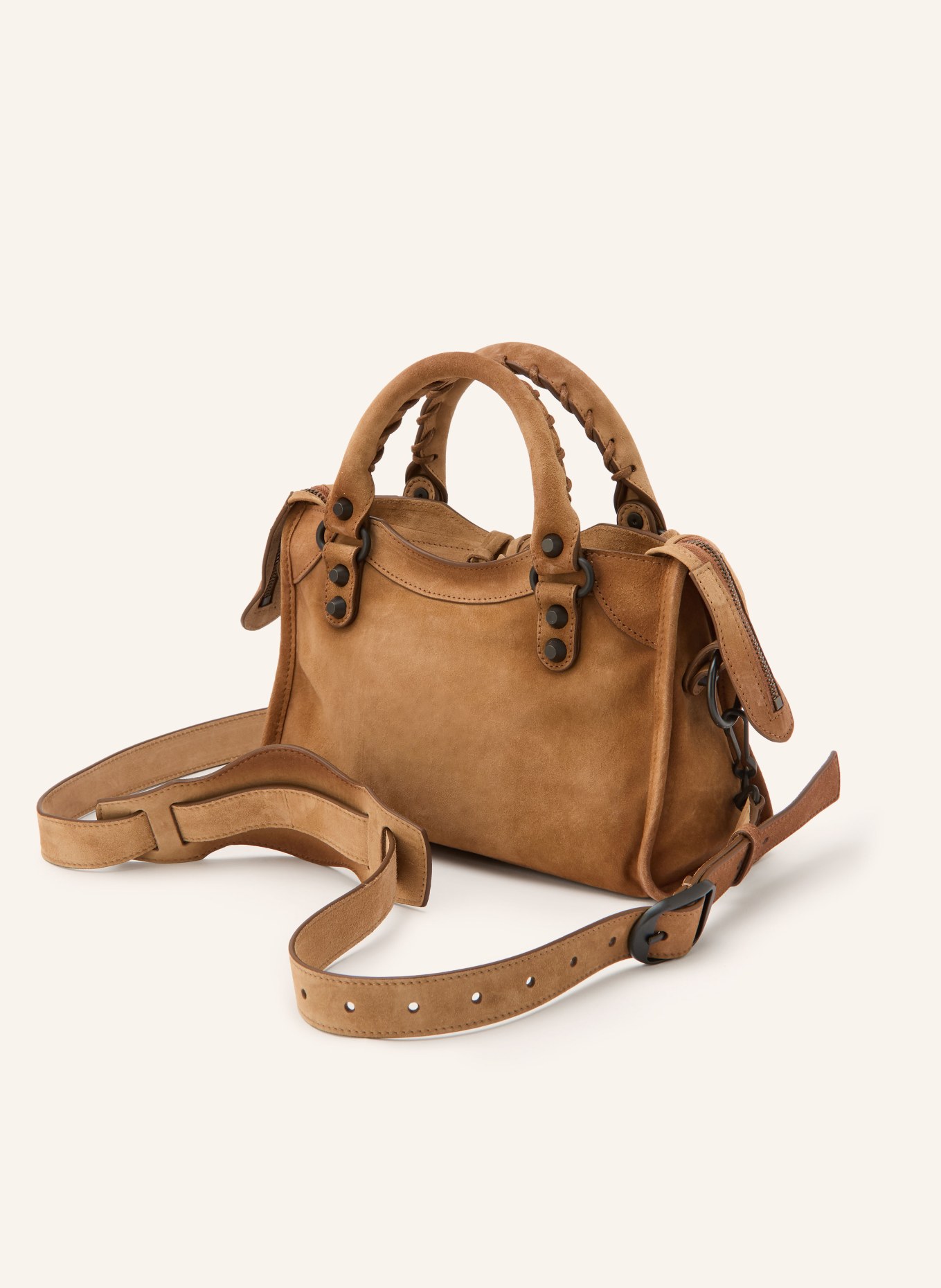 BALENCIAGA Handtasche LE CITY MINI: BRAUN / PLATIN / GOLD