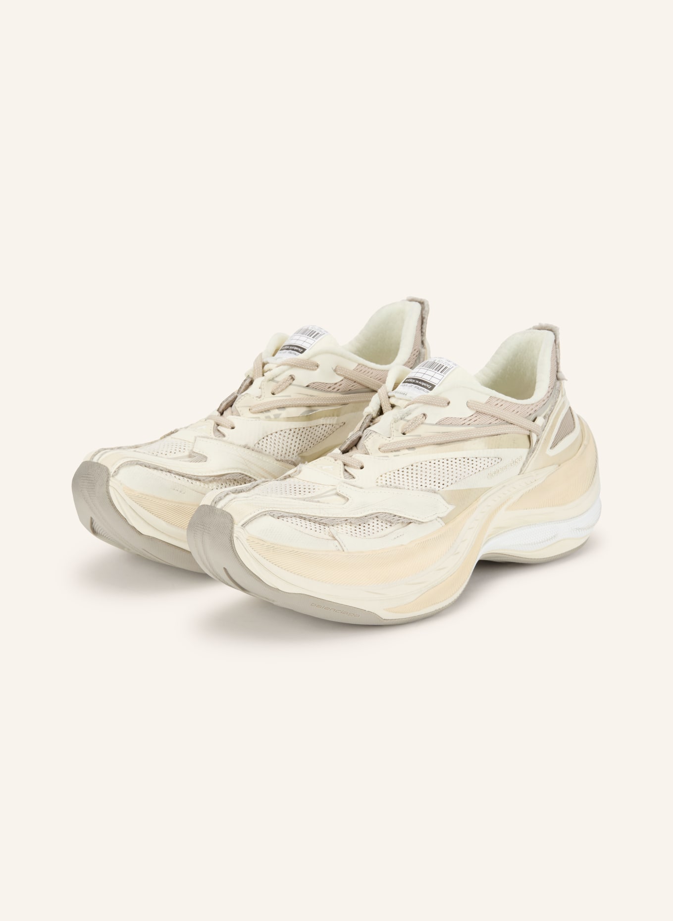 BALENCIAGA Sneaker JET: ECRU / HELLBRAUN / BEIGE