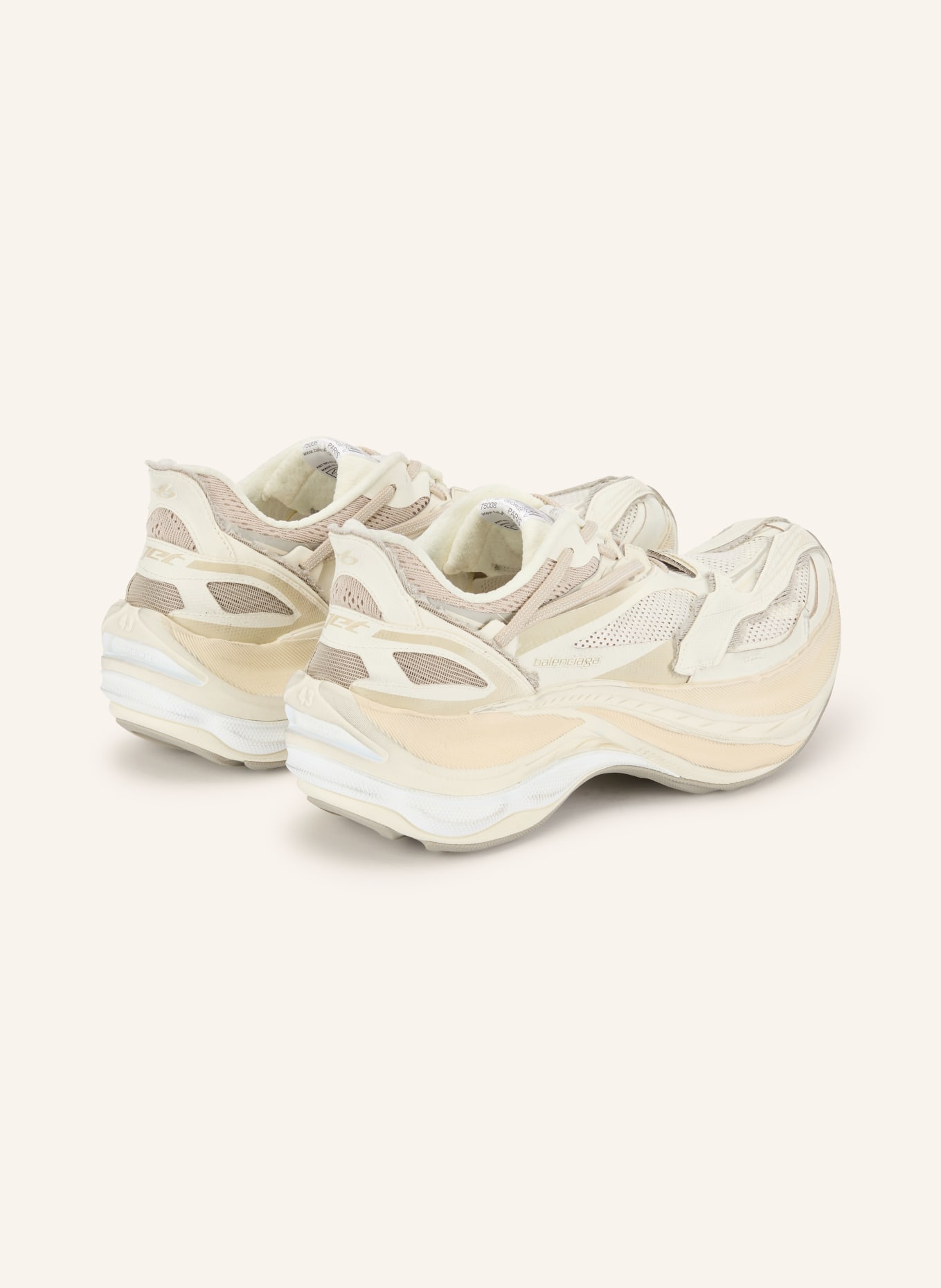 BALENCIAGA Sneaker JET: ECRU / HELLBRAUN / BEIGE