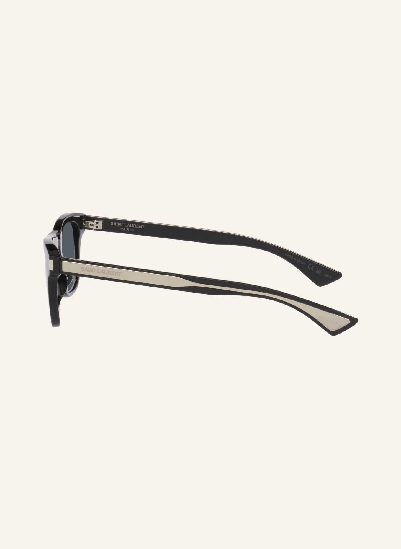 SAINT LAURENT Okulary przeciwsłoneczne YS000943: CZARNY/ CIEMNOSZARY