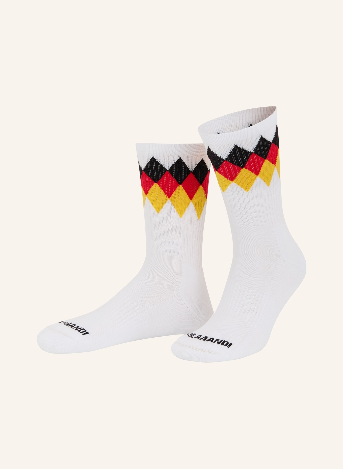 NBDC Chaussettes ALLEMAGNE: BLANC / ROUGE / NOIR