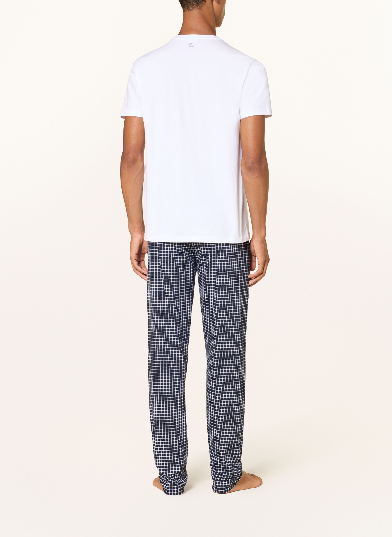 mey Pyjamabroeken uit de WHITE CHECK-serie: DONKERBLAUW / WIT