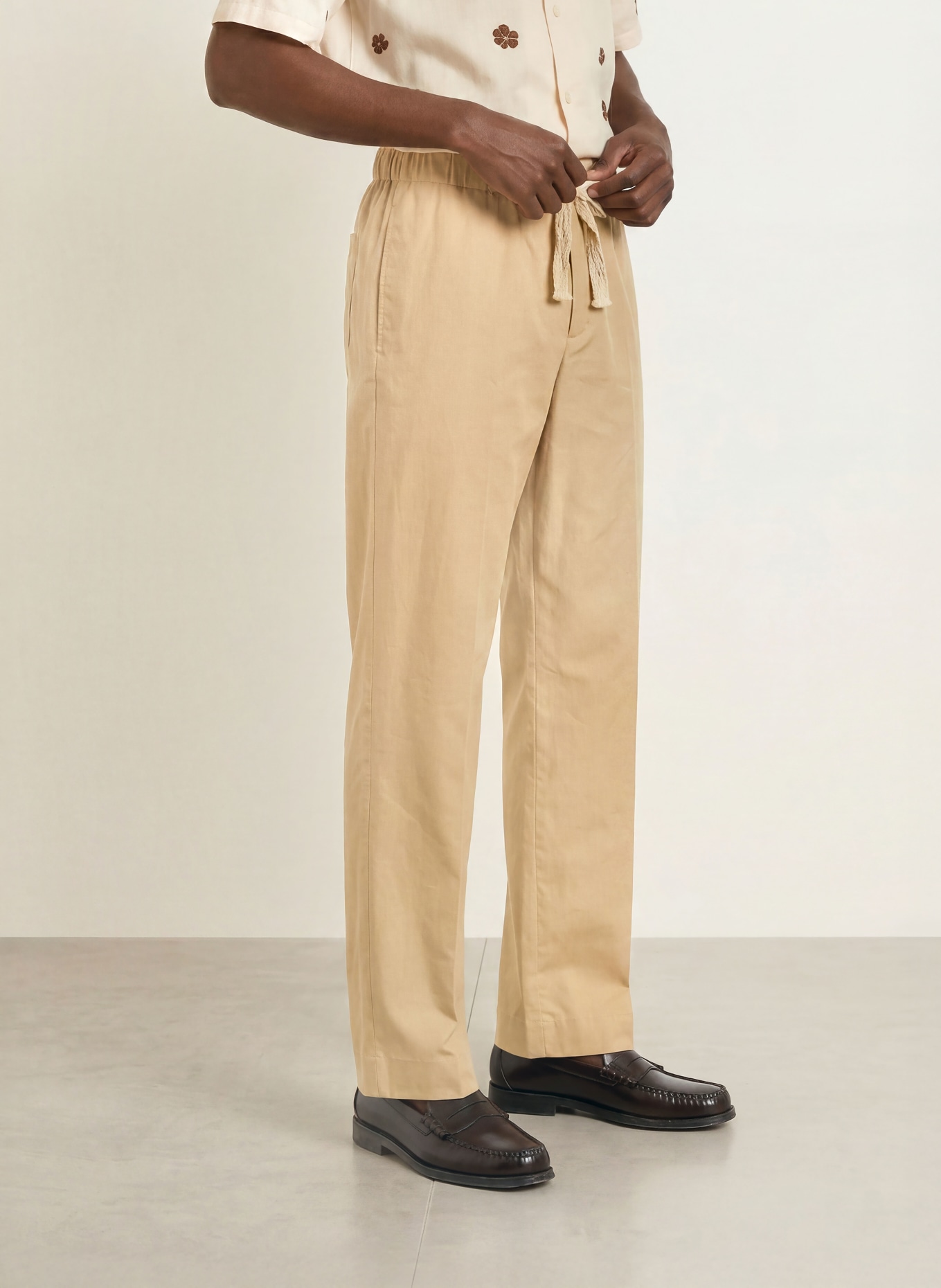 SANDRO Hose im Jogging-Stil Regular Fit: HELLBRAUN