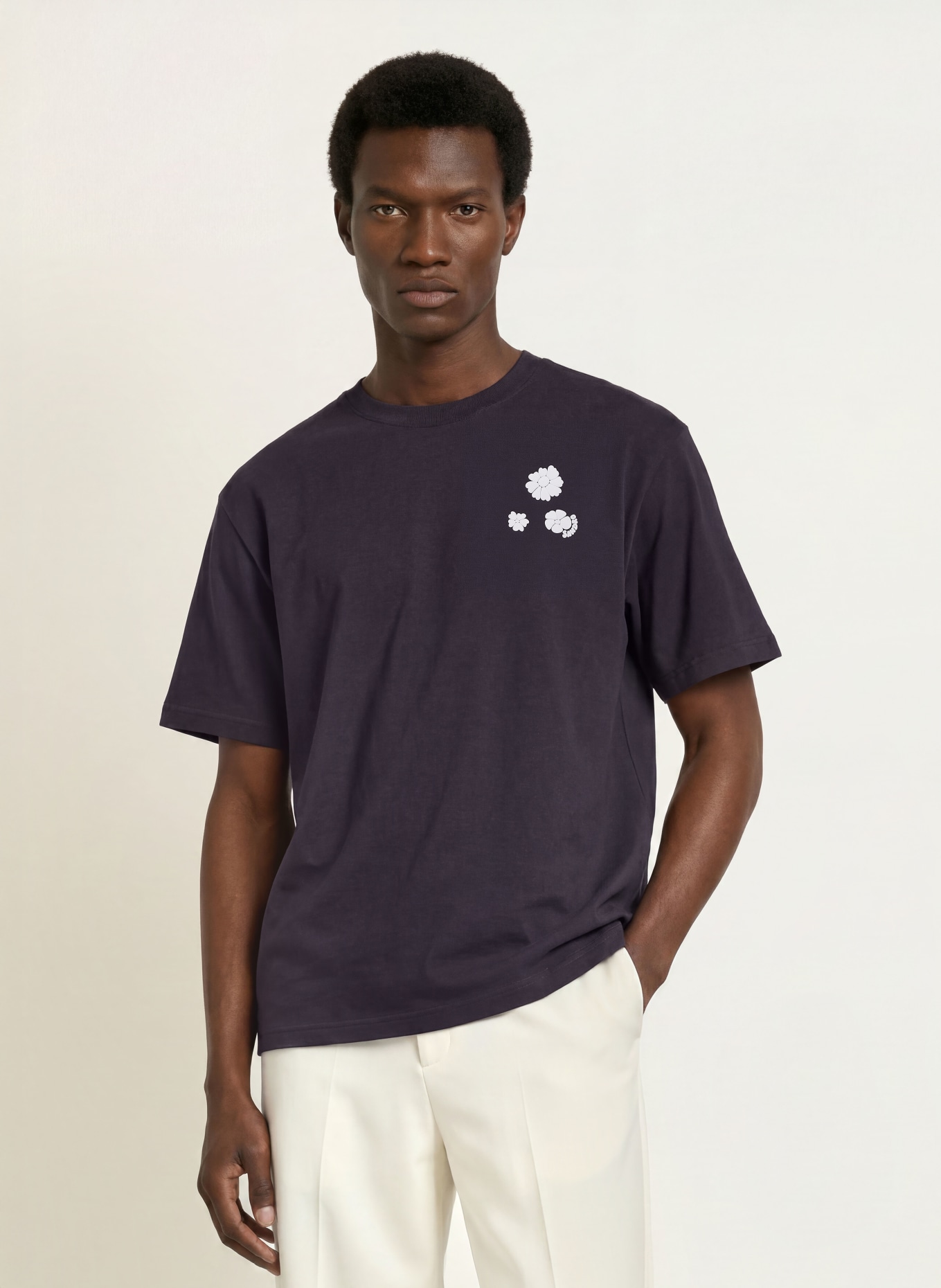 SANDRO T-Shirt: DUNKELBLAU