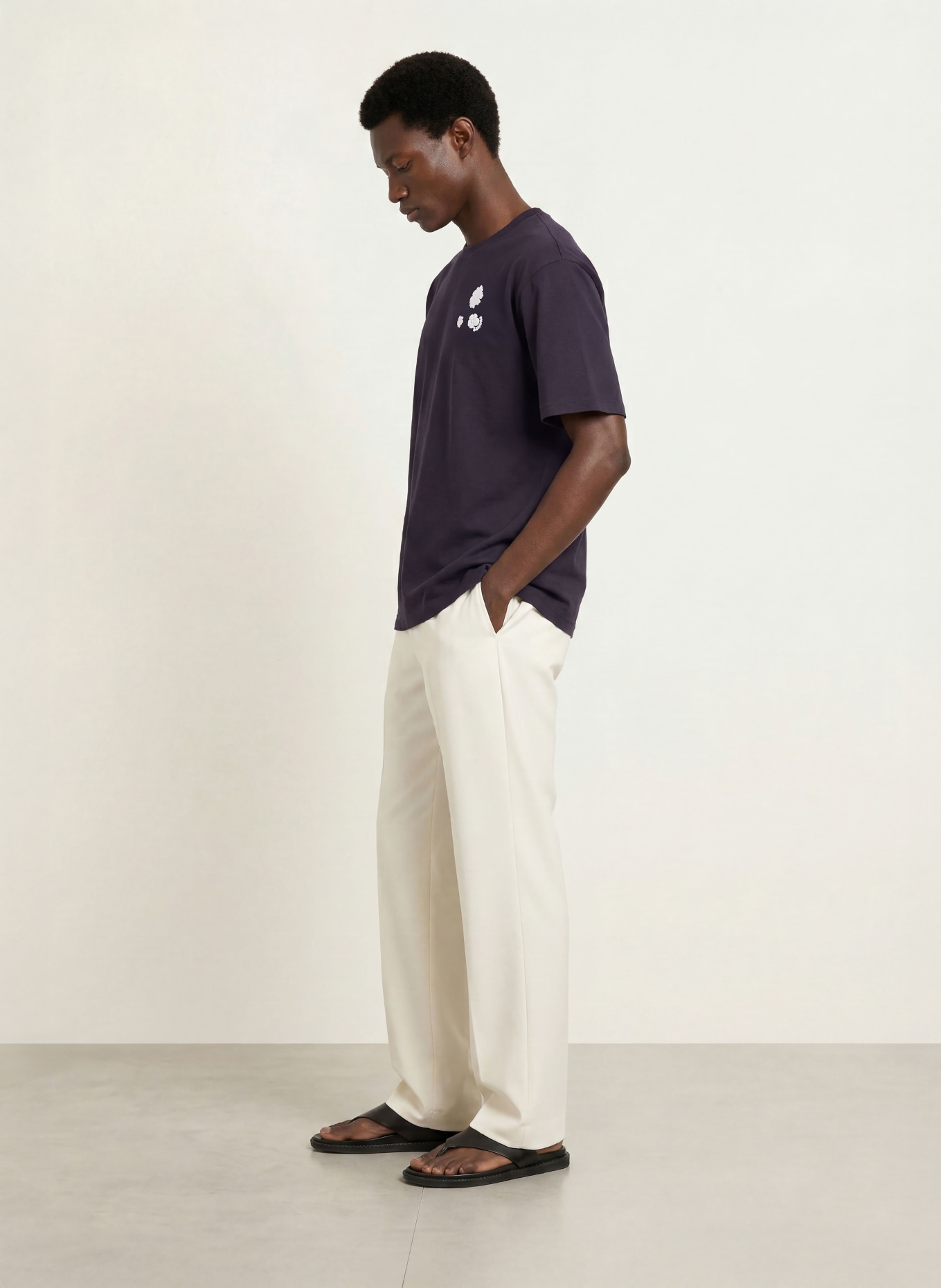 SANDRO T-Shirt: DUNKELBLAU