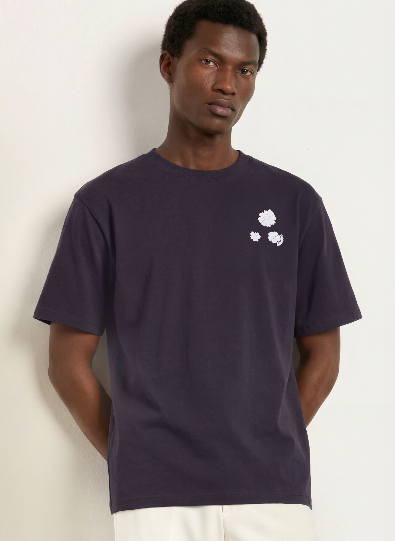 SANDRO T-Shirt: DUNKELBLAU