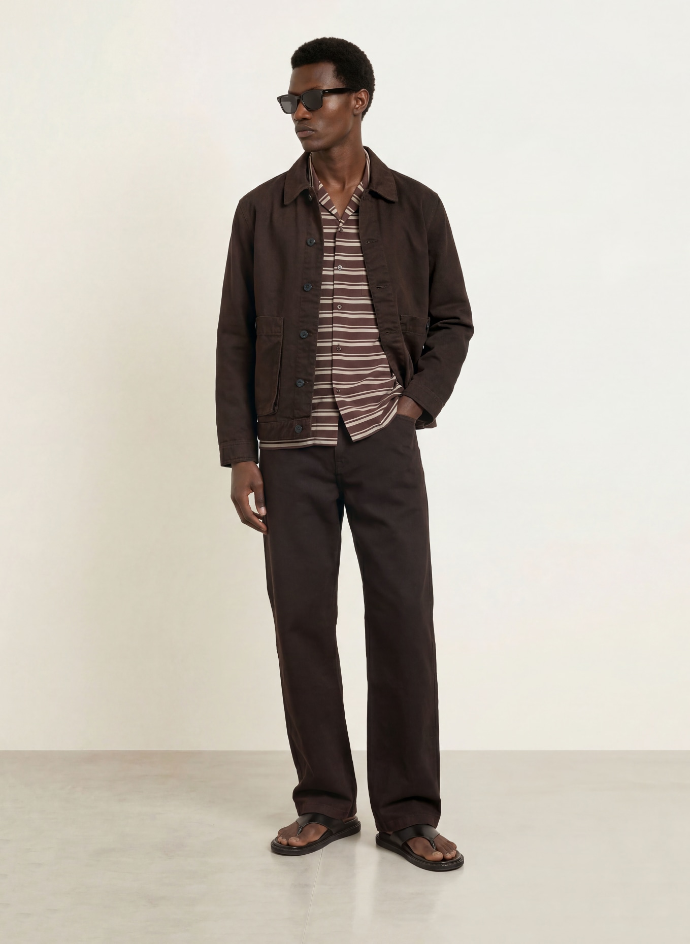 SANDRO Jeans Loose Fit: 70 CHOCOLATE