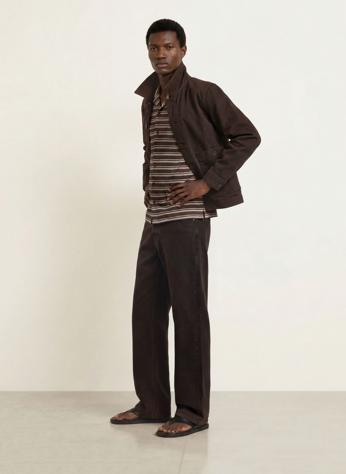 SANDRO Jeans Loose Fit: 70 CHOCOLATE