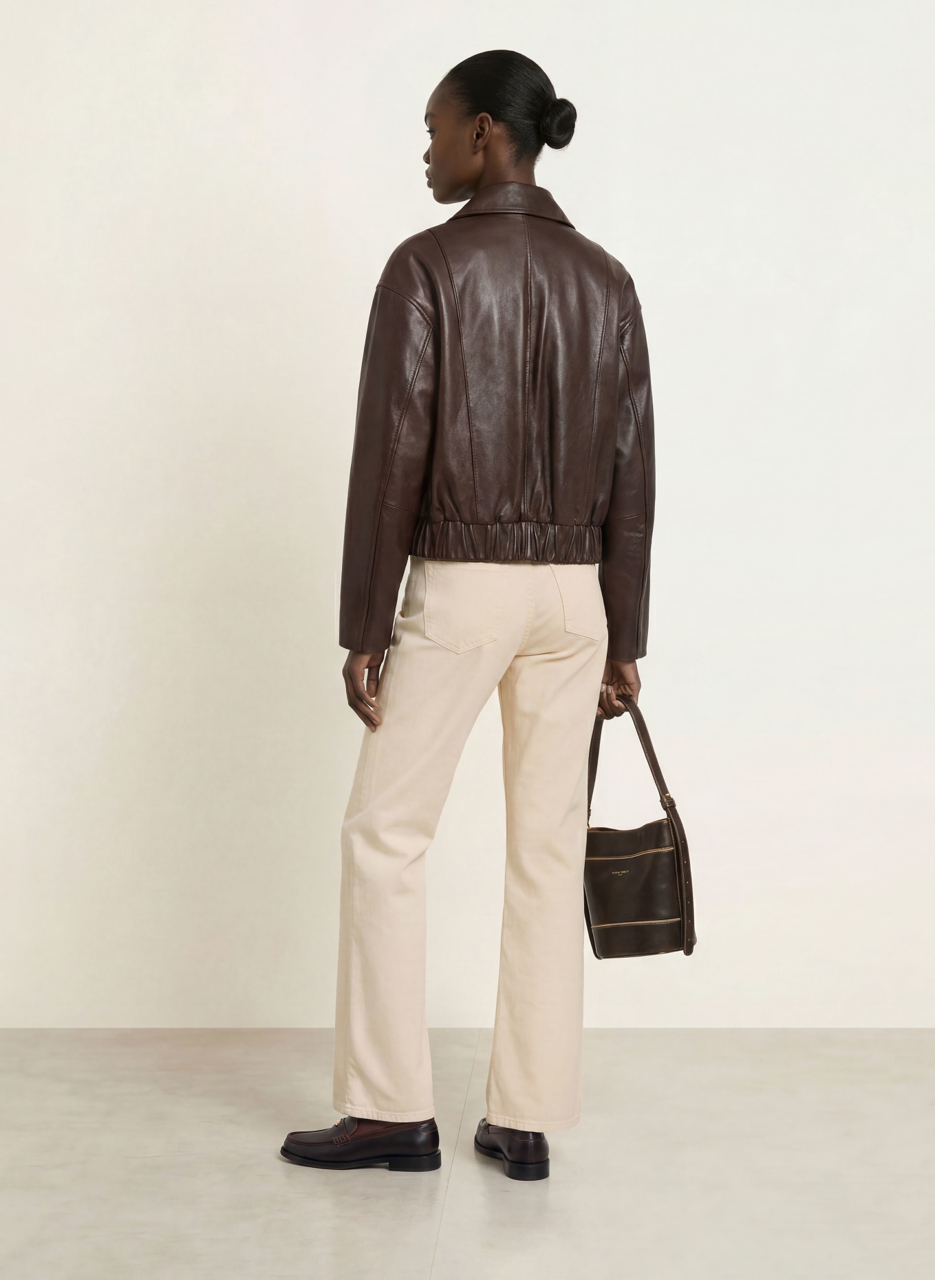 CLAUDIE PIERLOT Wide Leg Jeans: A041 LIGHT BEIGE DENIM