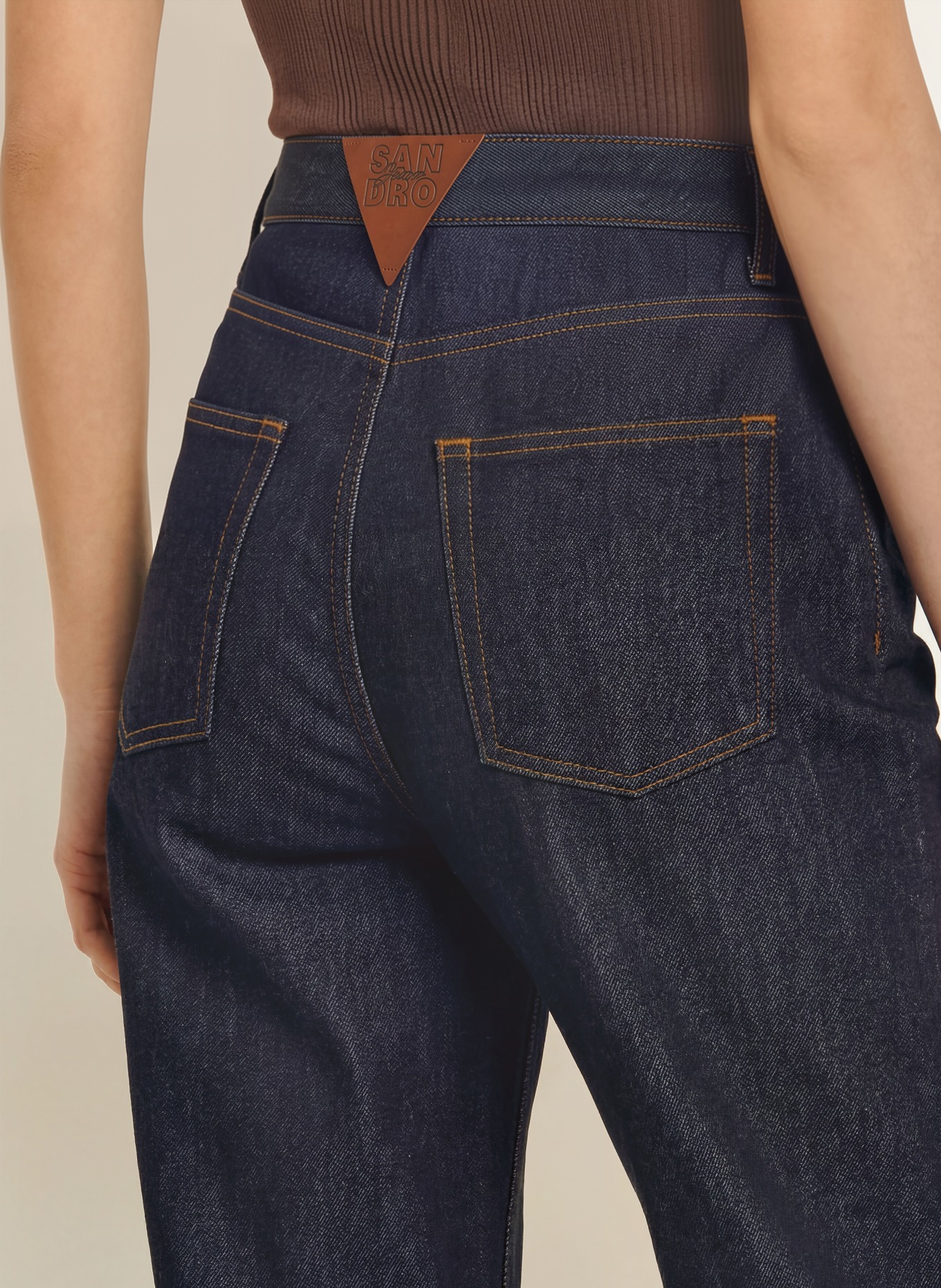 SANDRO Jeansy typu barrel: 4785 BLUE JEAN