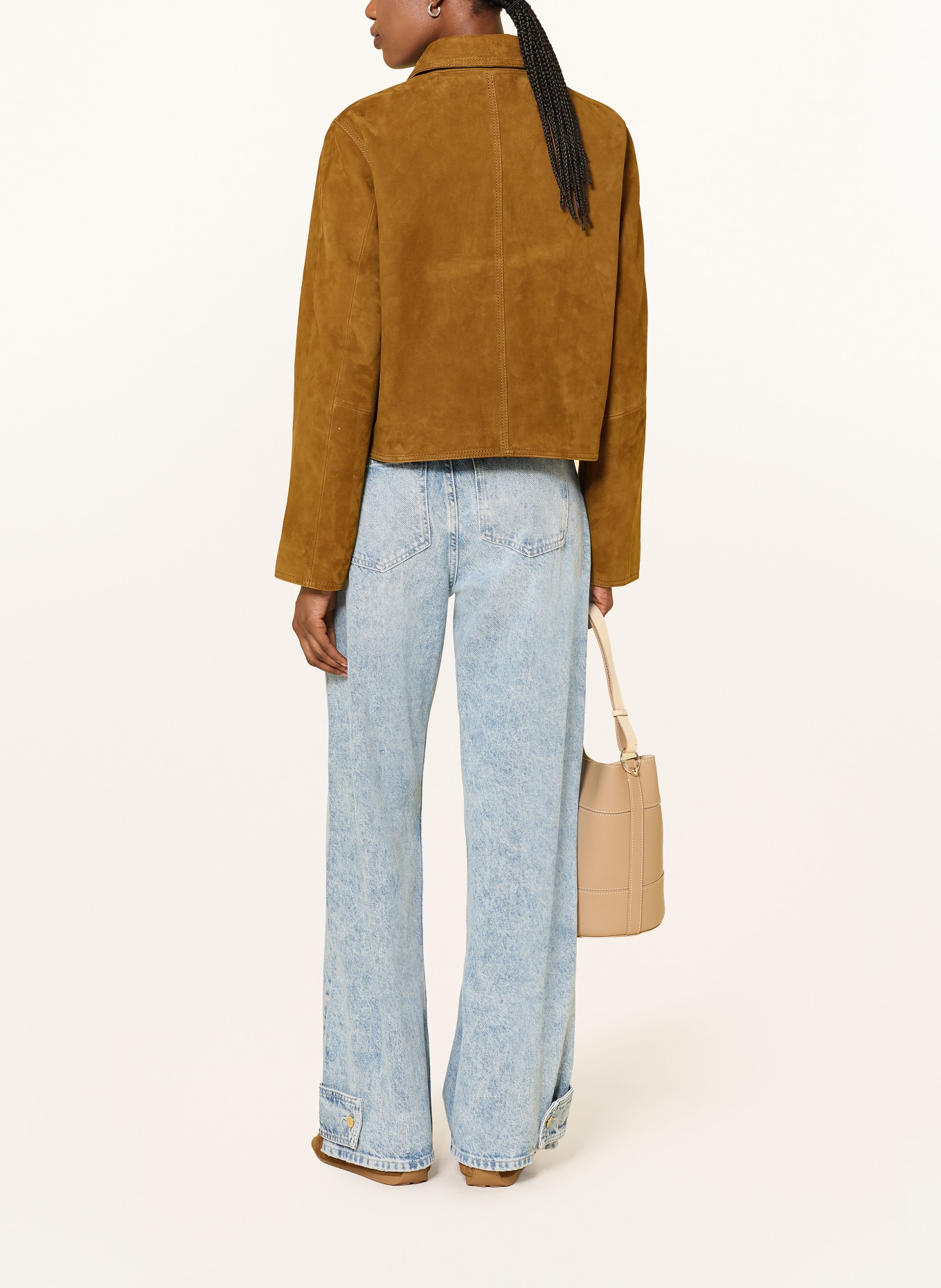 CLAUDIE PIERLOT Lederjacke: COGNAC