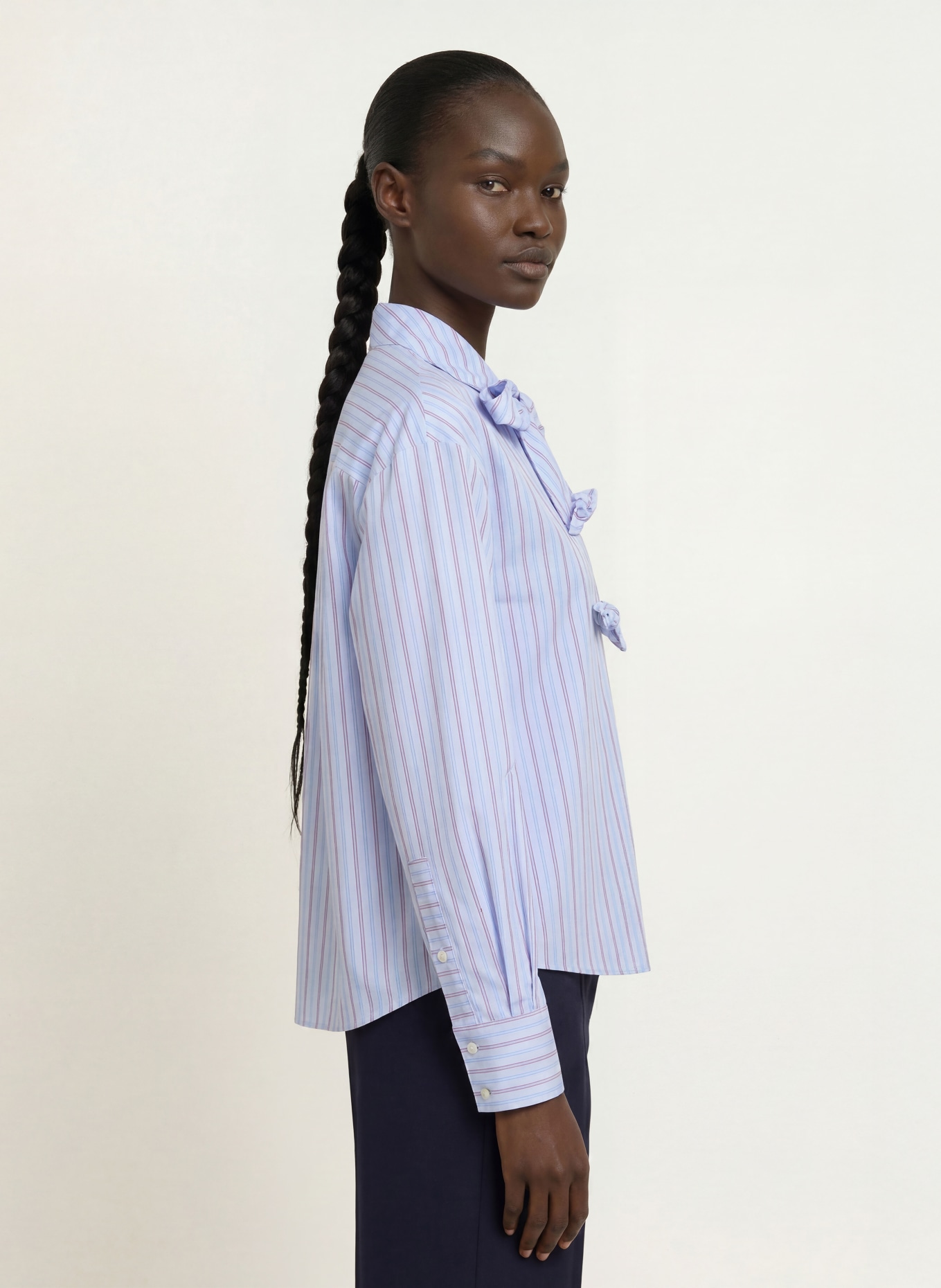 CLAUDIE PIERLOT Bluzka koszulowa: CIEMNOCZERWONY / JASNONIEBIESKI / GRANATOWY