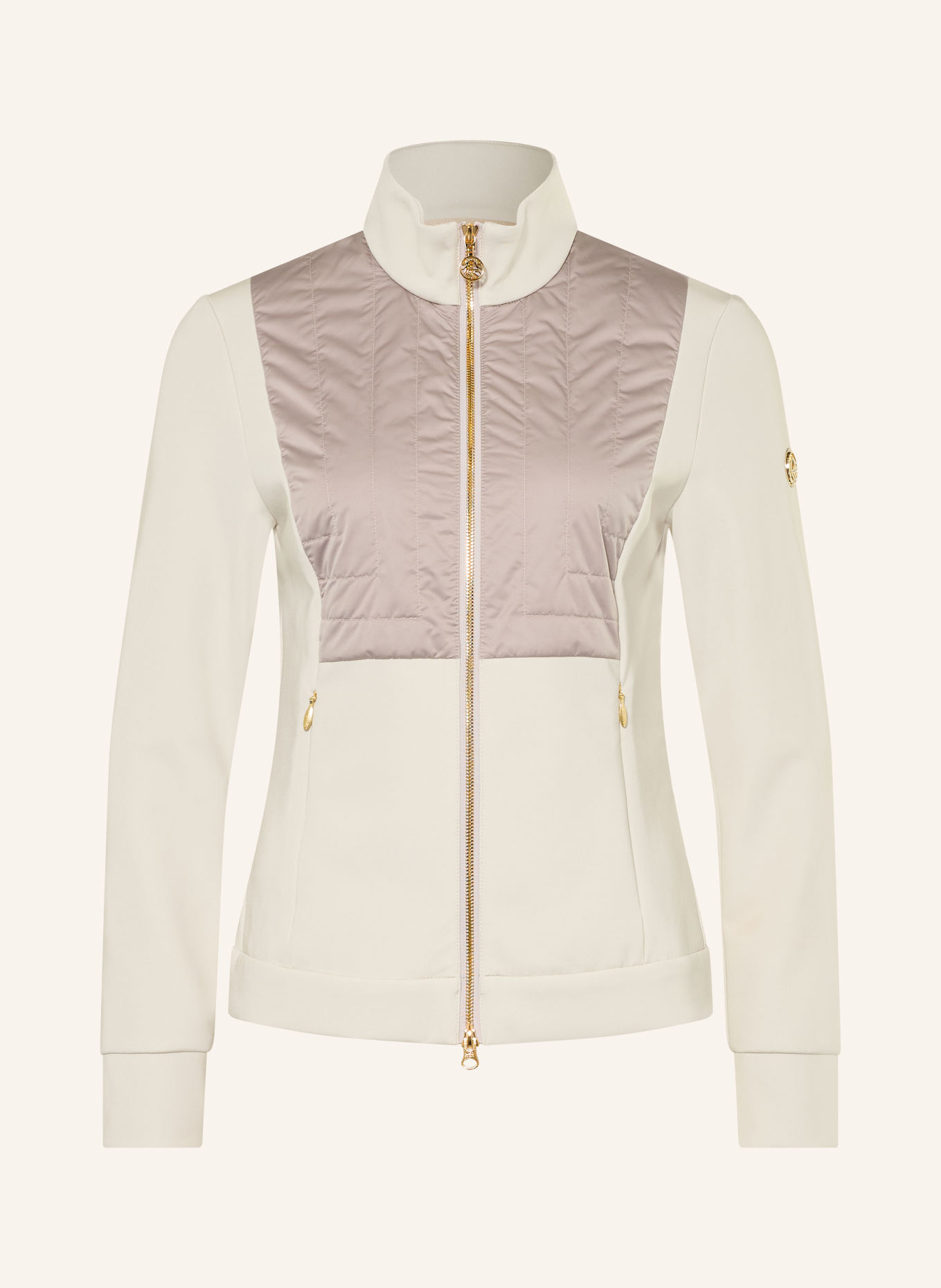 SPORTALM Jas van gemengde materialen: BEIGE / CRÈME