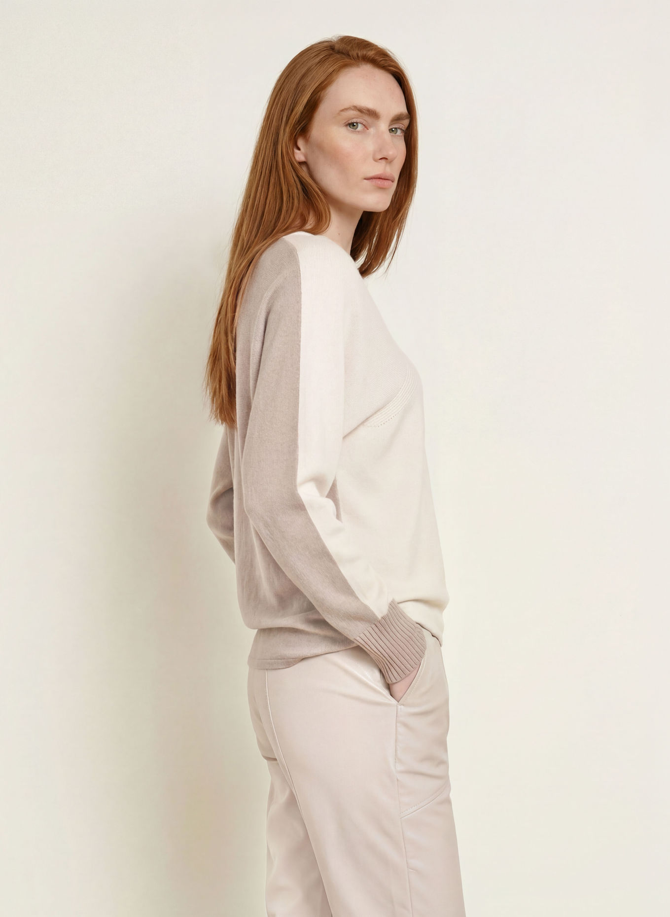SPORTALM Trui: BEIGE / CRÈME