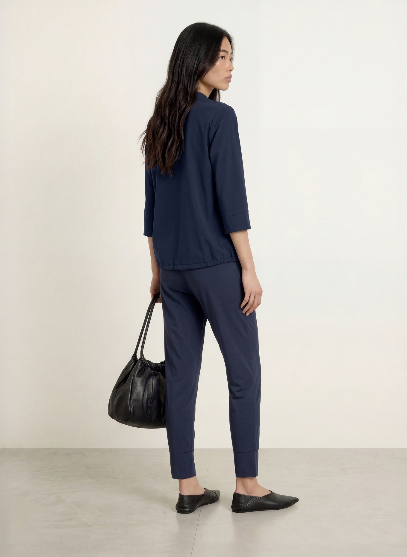 SPORTALM Chemisier orné de strass et à manches 3/4: BLEU FONCÉ