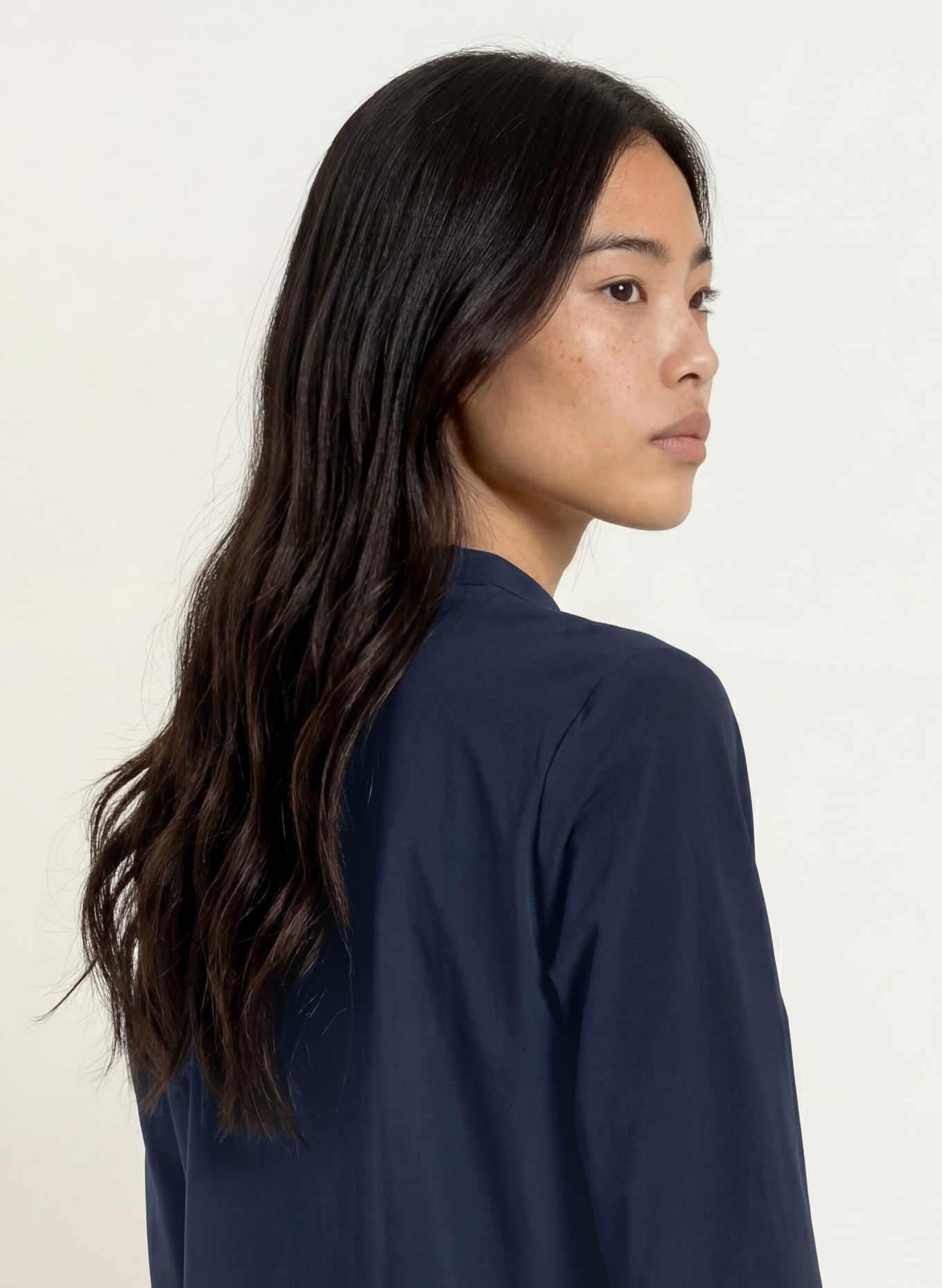 SPORTALM Chemisier orné de strass et à manches 3/4: BLEU FONCÉ