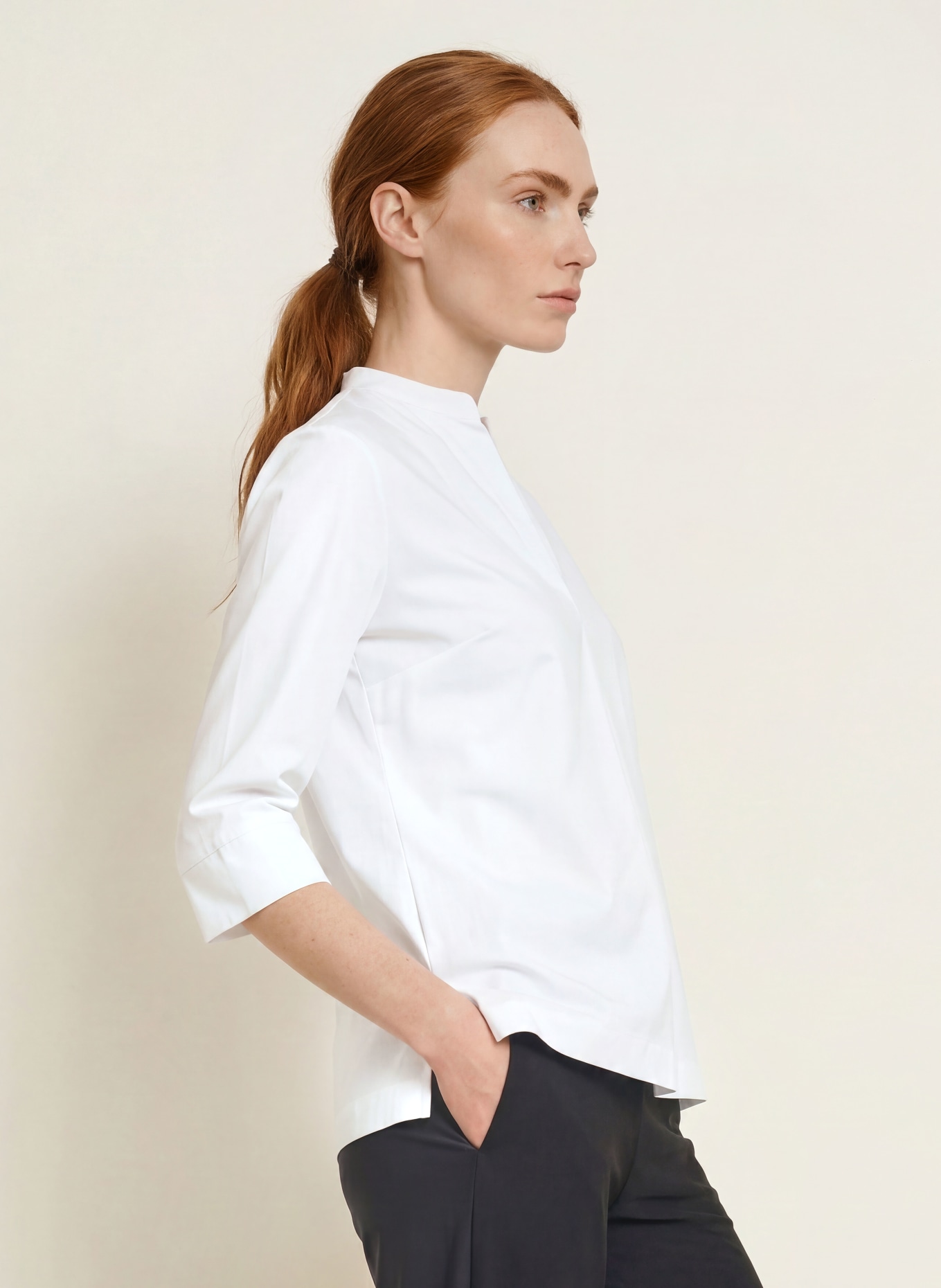 SPORTALM Chemisier à manches 3/4 orné de strass: BLANC