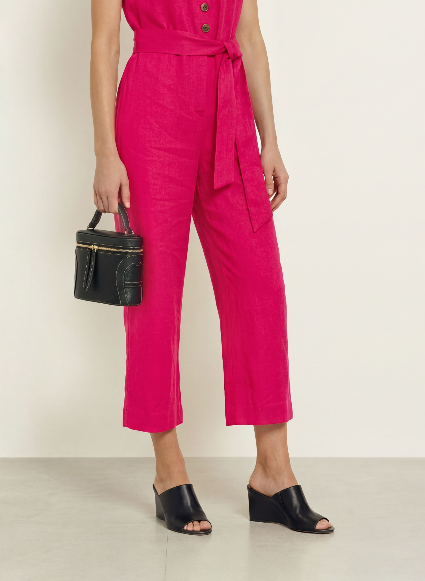 HOBBS Jumpsuit DESTINY aus Leinen: FUCHSIA
